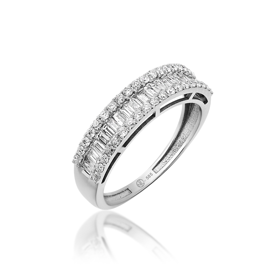 0.63 Ct. Pırlanta Yarım Tur Tasarım Yüzük