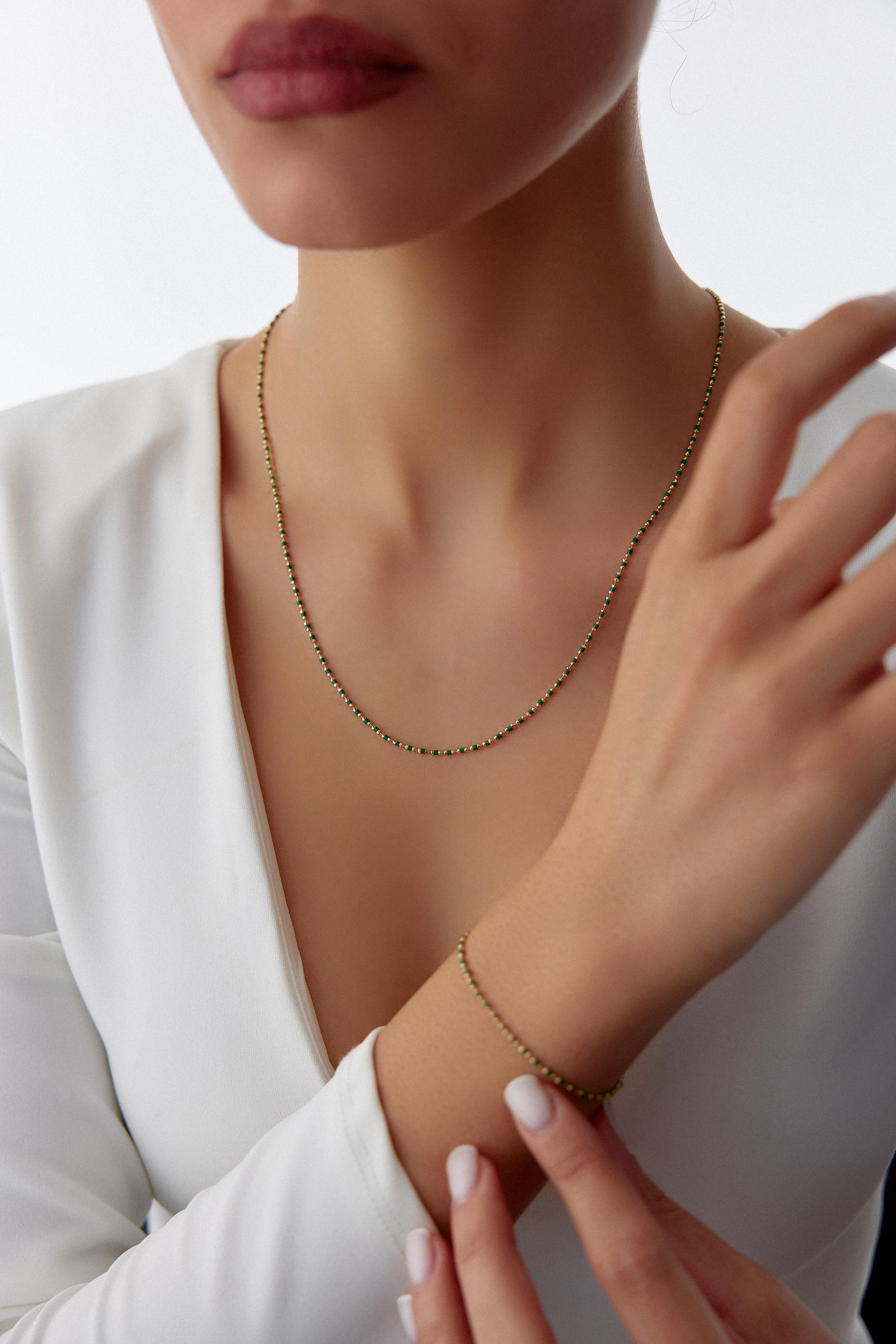 Forest Gold Minimal Kolye