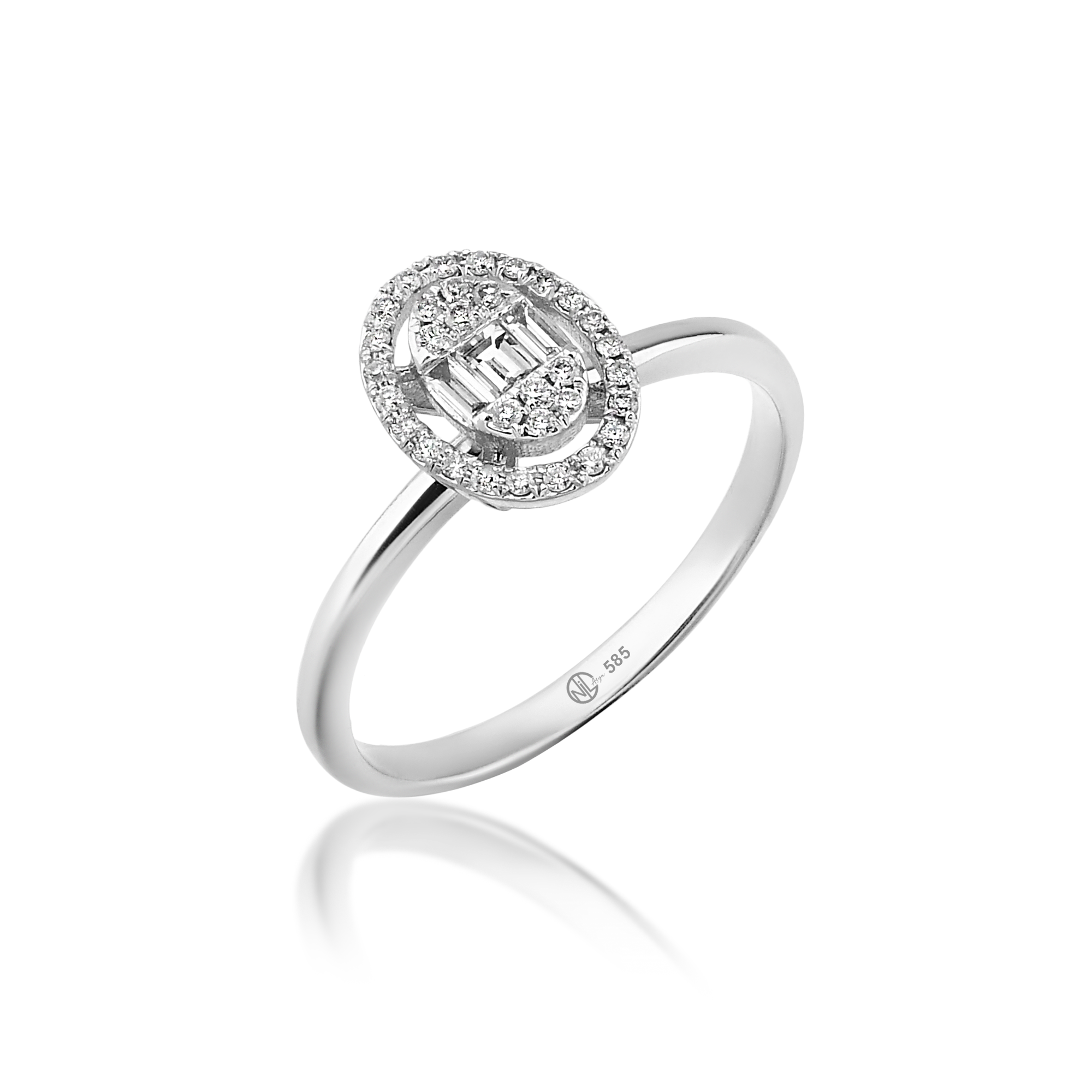 0.19 Ct. Pırlanta Baby Baget Yüzük