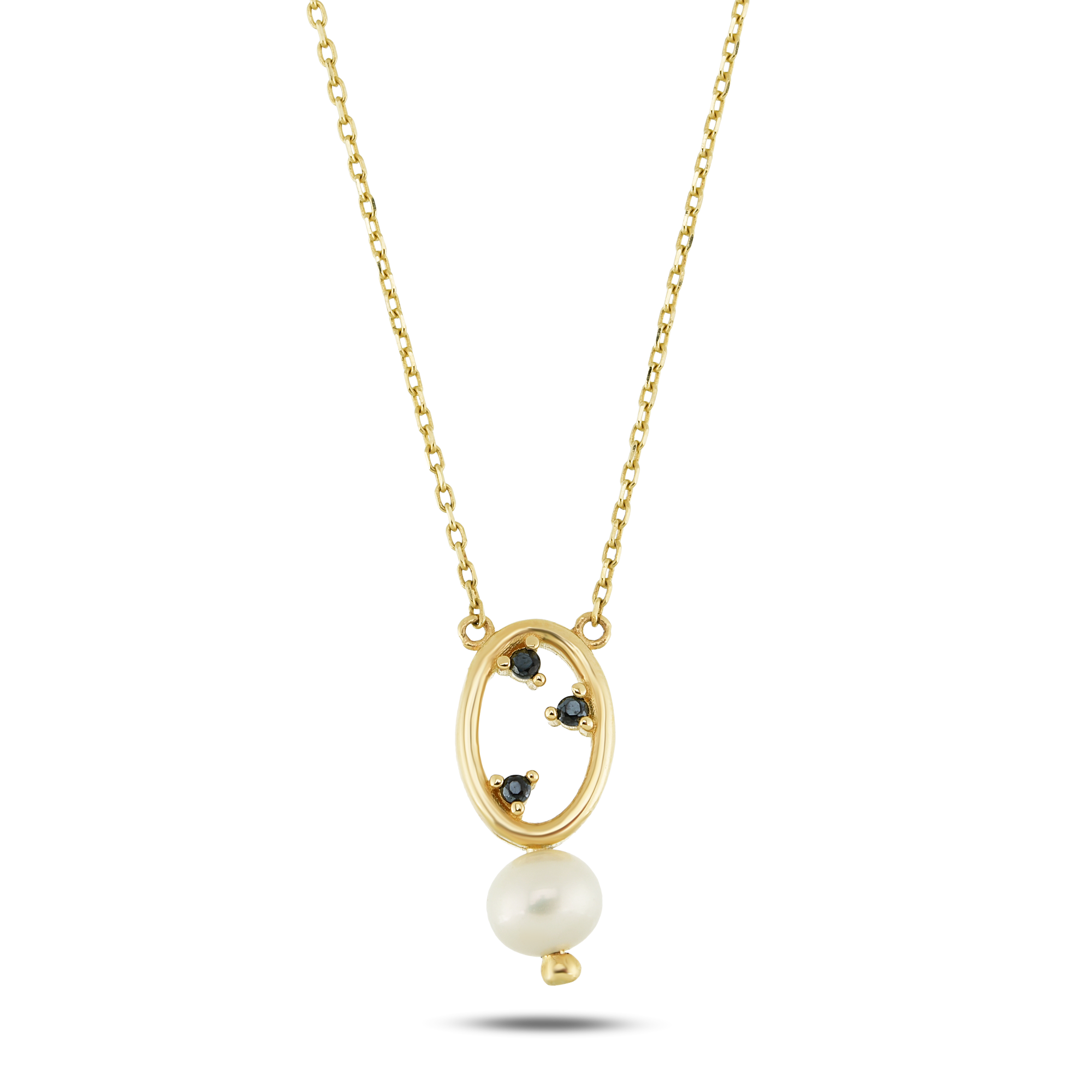 Black Taş Çerçeve Kolye