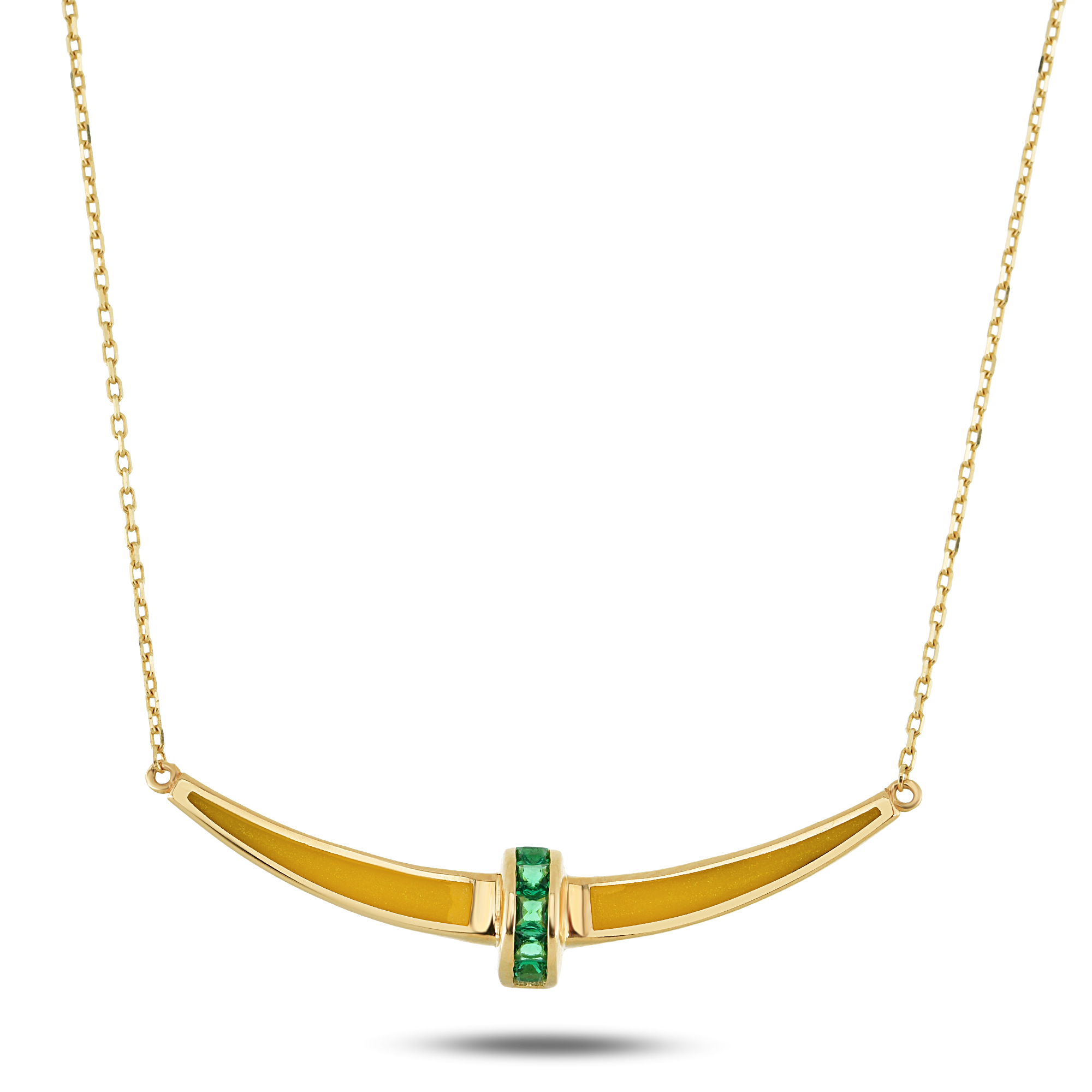 Green Stone Zincir Kolye