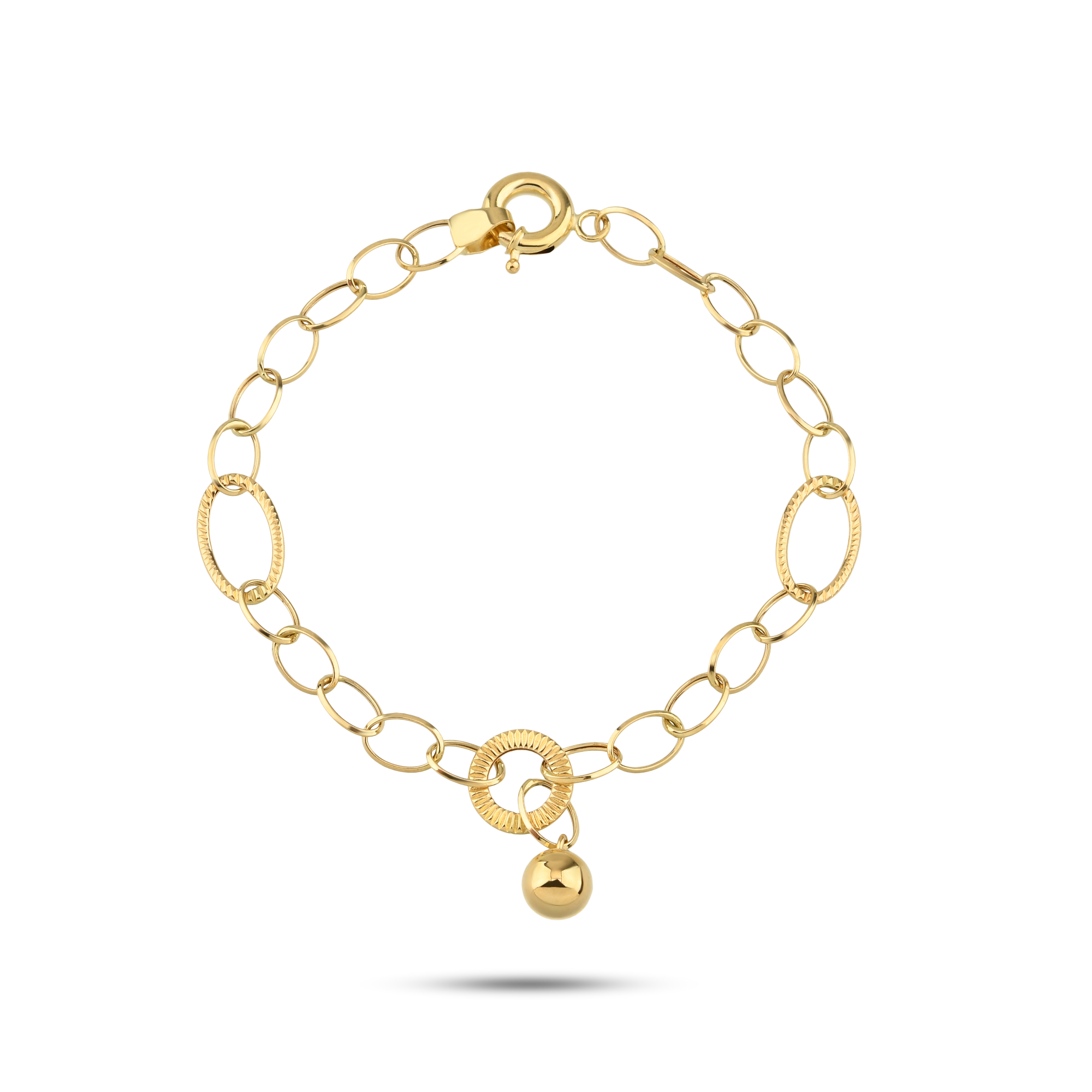 Oval Halka Minimal Bileklik