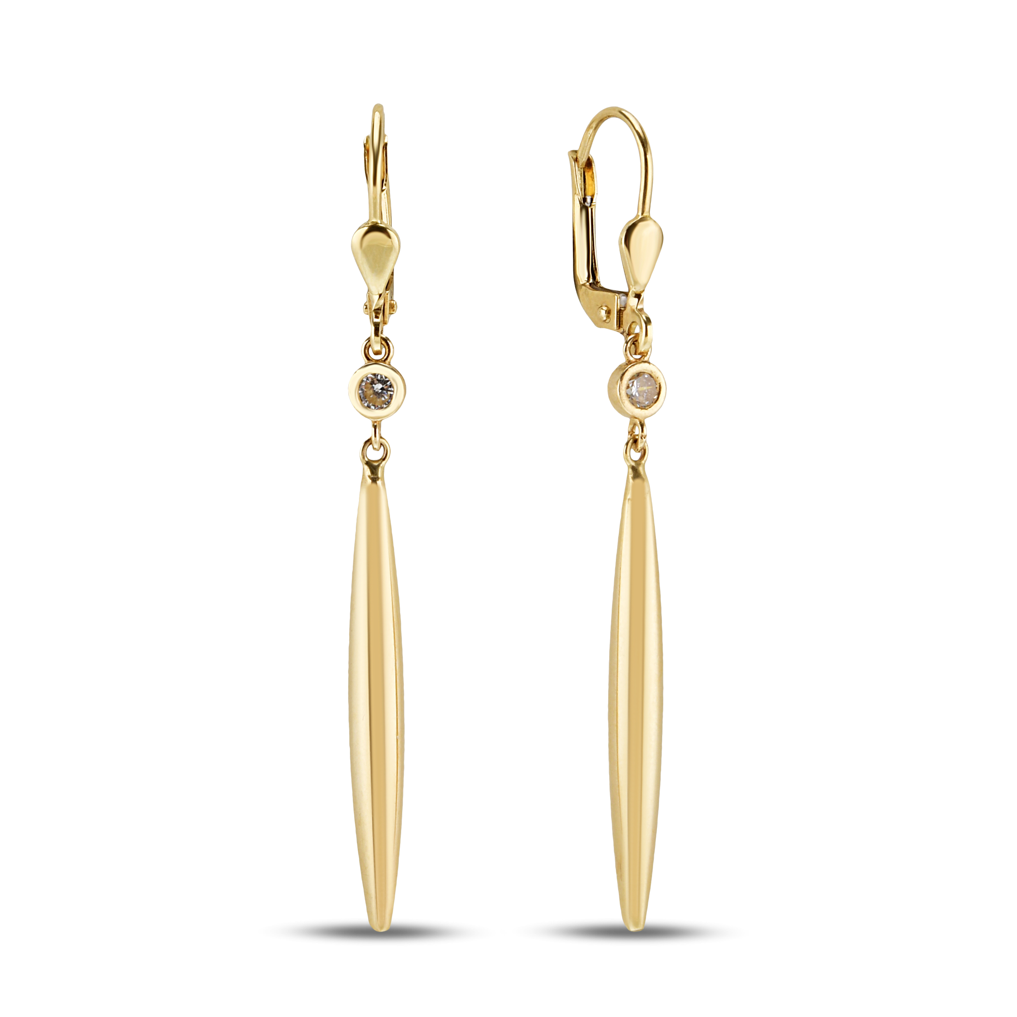 Sallantılı Gold Küpe