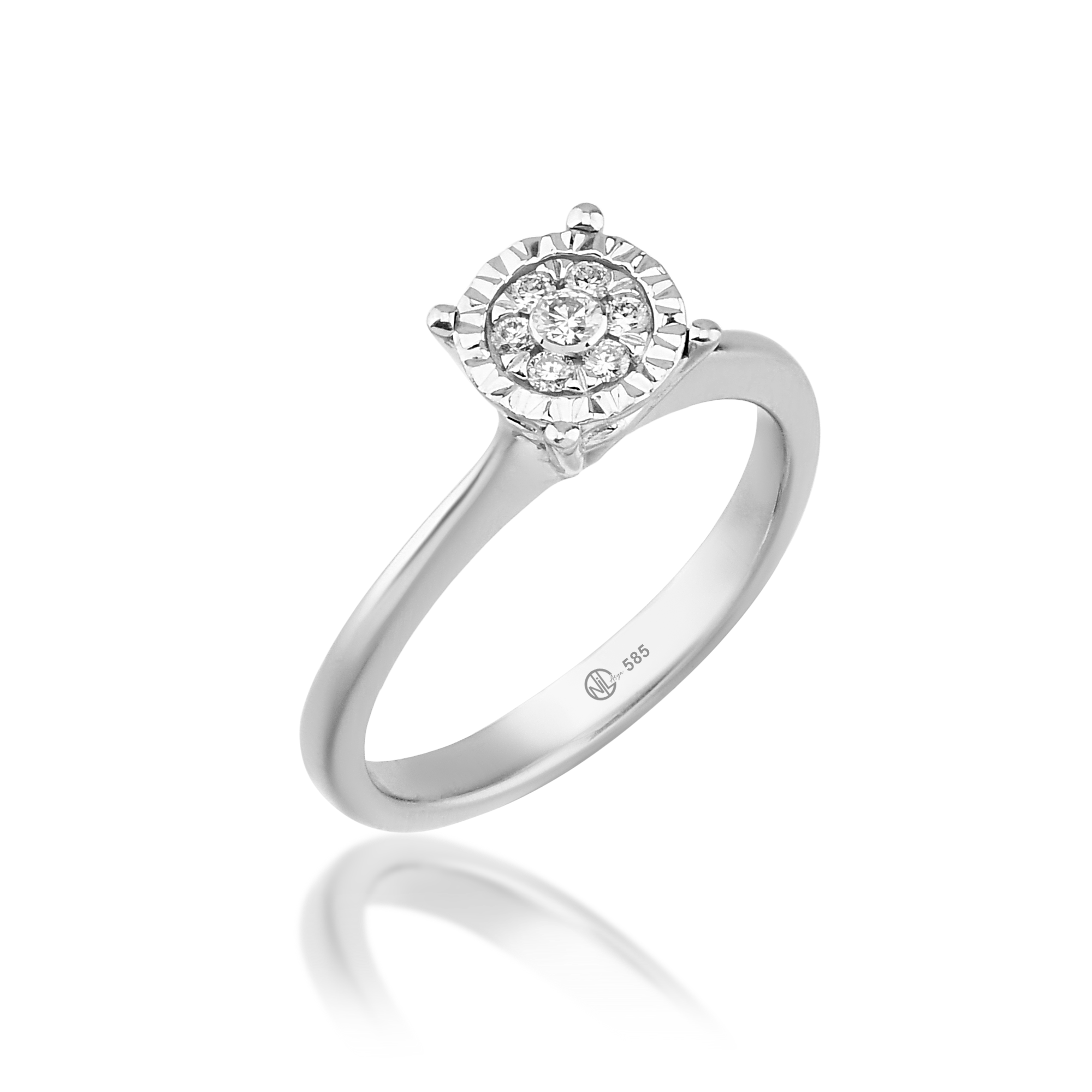 0.10 Ct. Pırlanta Tasarım Tektaş Yüzük