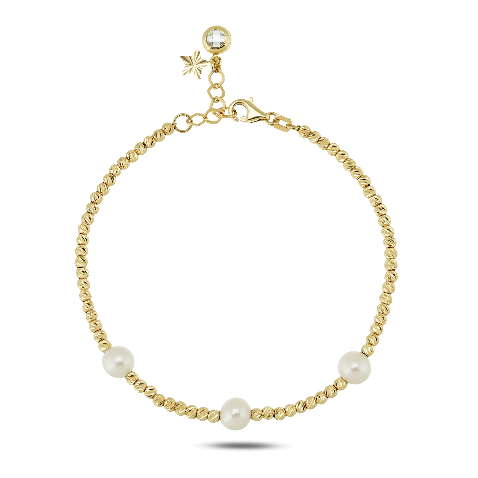 Pearl Gold Minimal Bileklik 