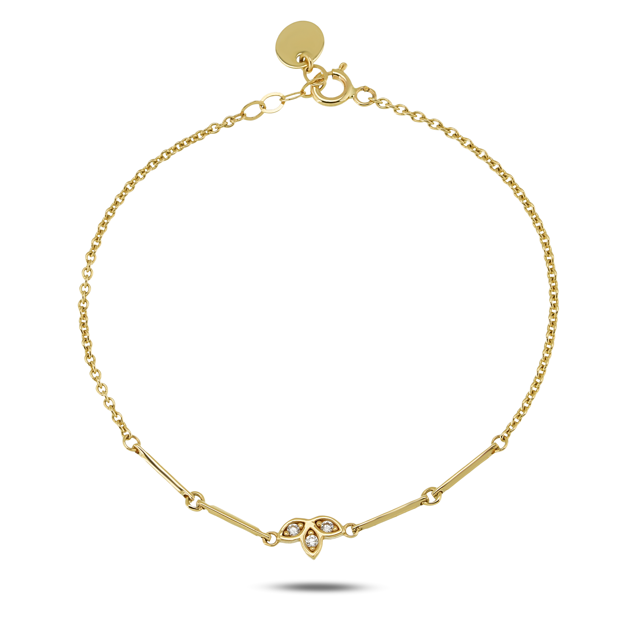 Lotus Taşlı Minimal Bileklik