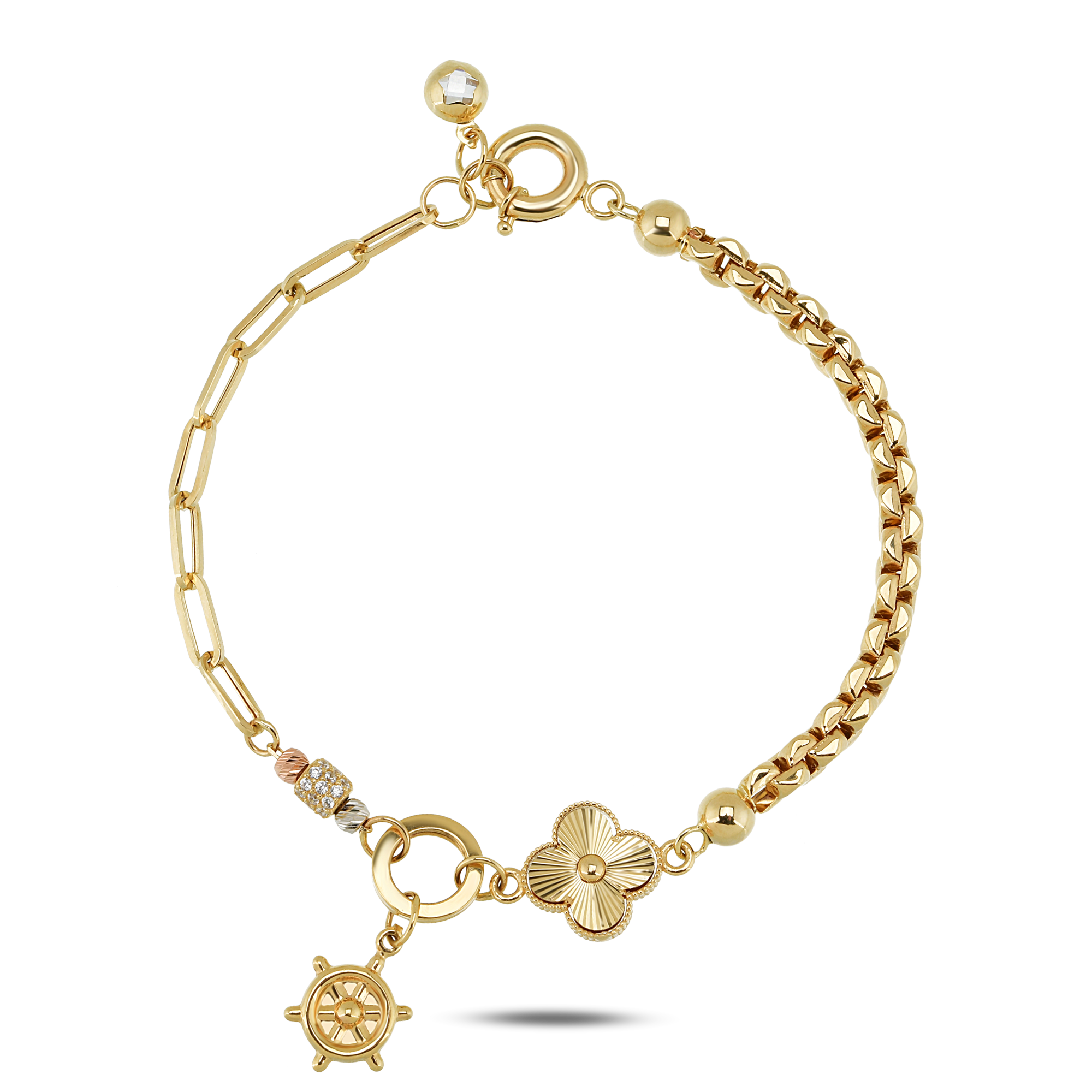 Clover Charm Minimal Bileklik