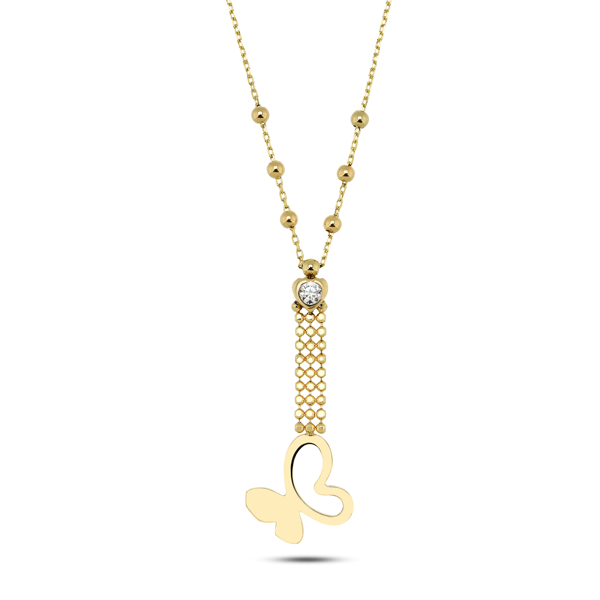 Kelebek Taşlı Kolye