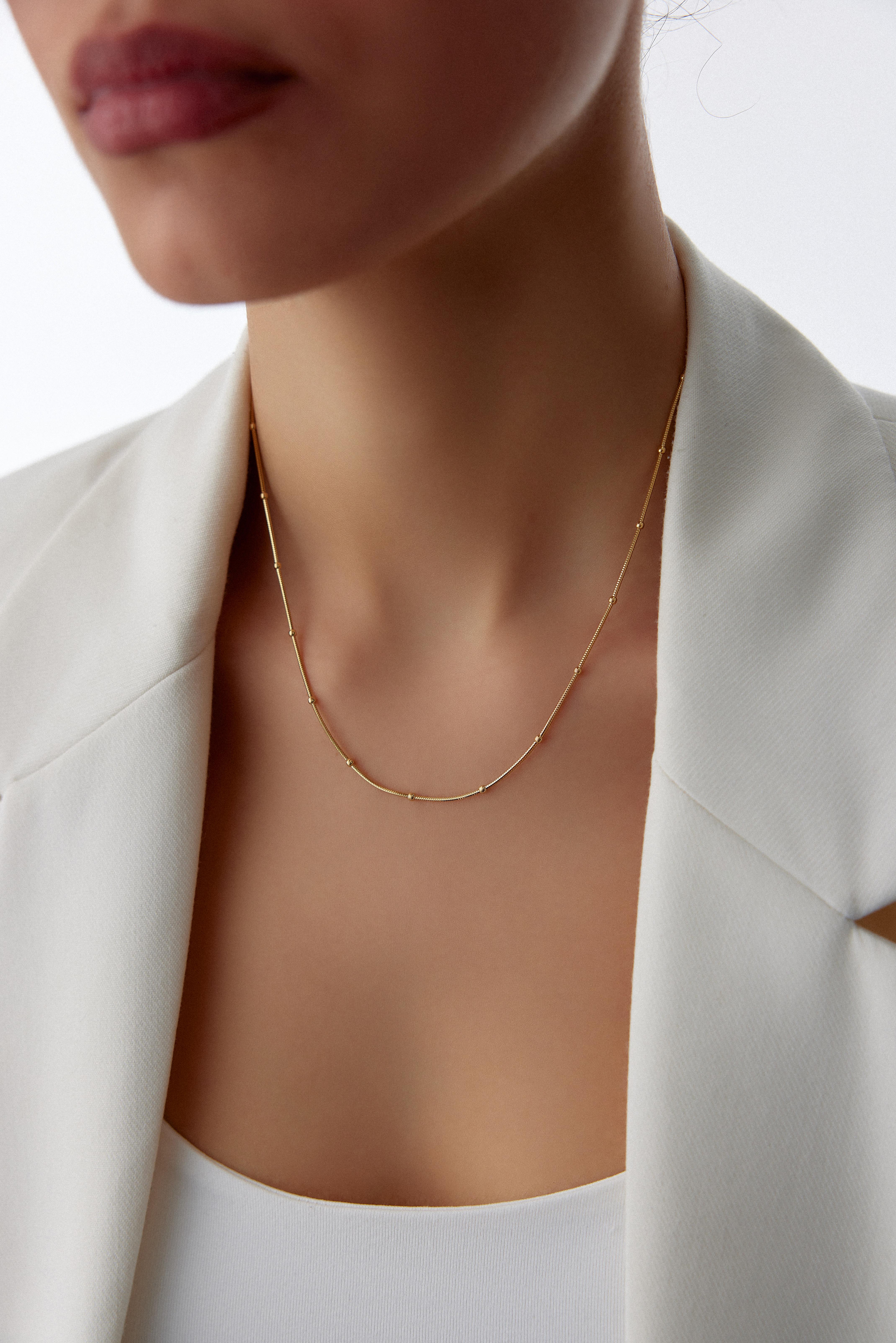 Rod Gold Minimal Kolye