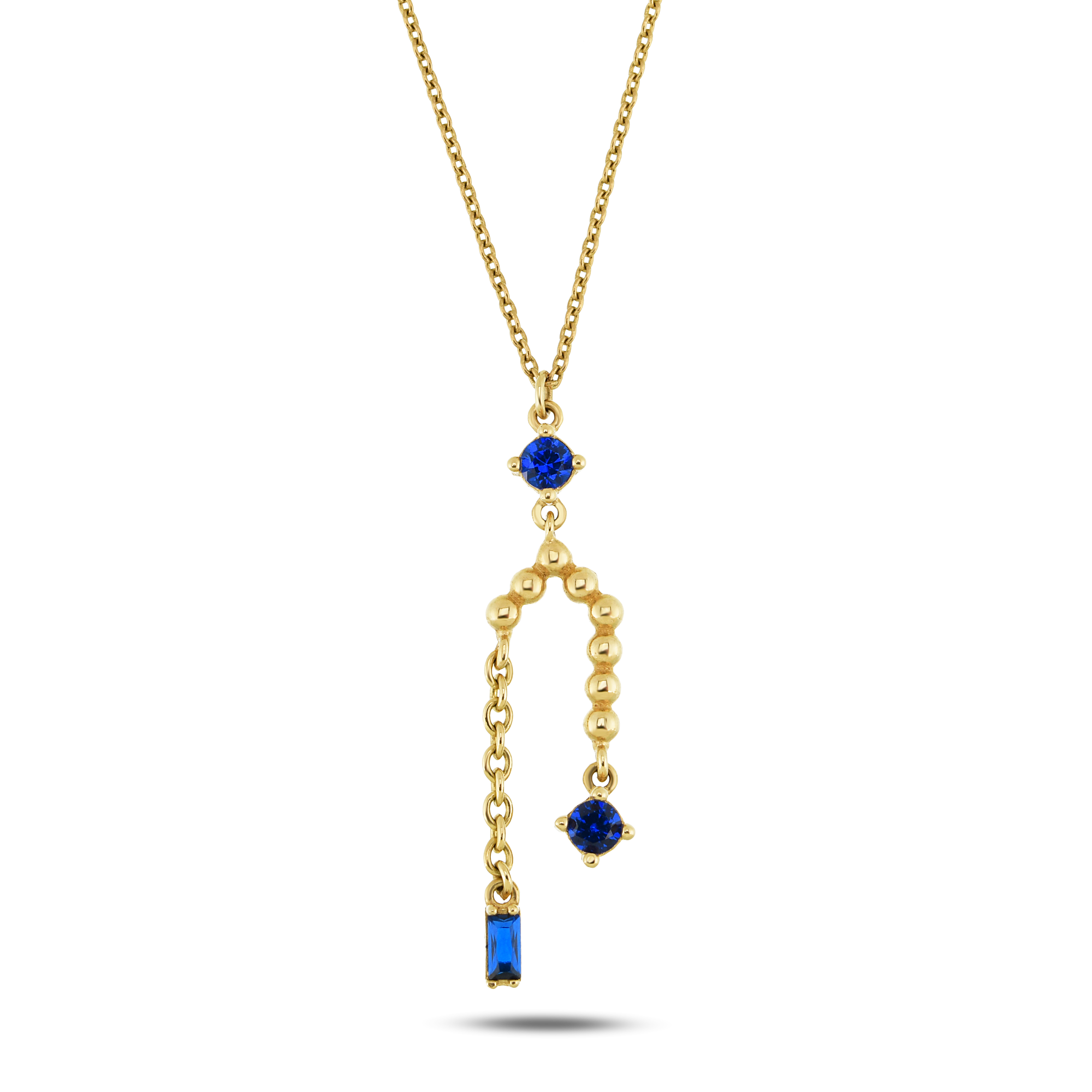 Tria Taşlı Minimal Kolye