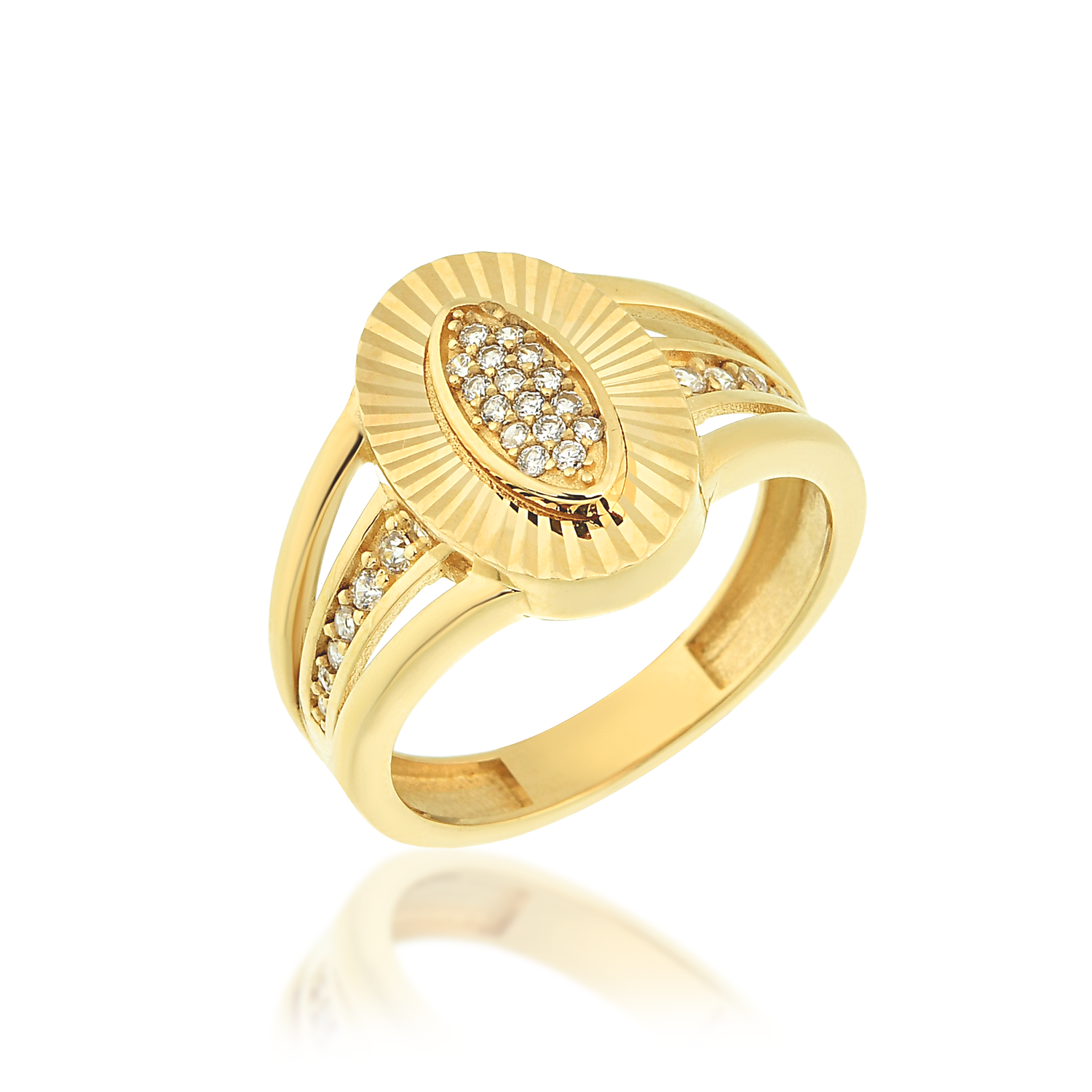 Oval Taşlı Yüzük