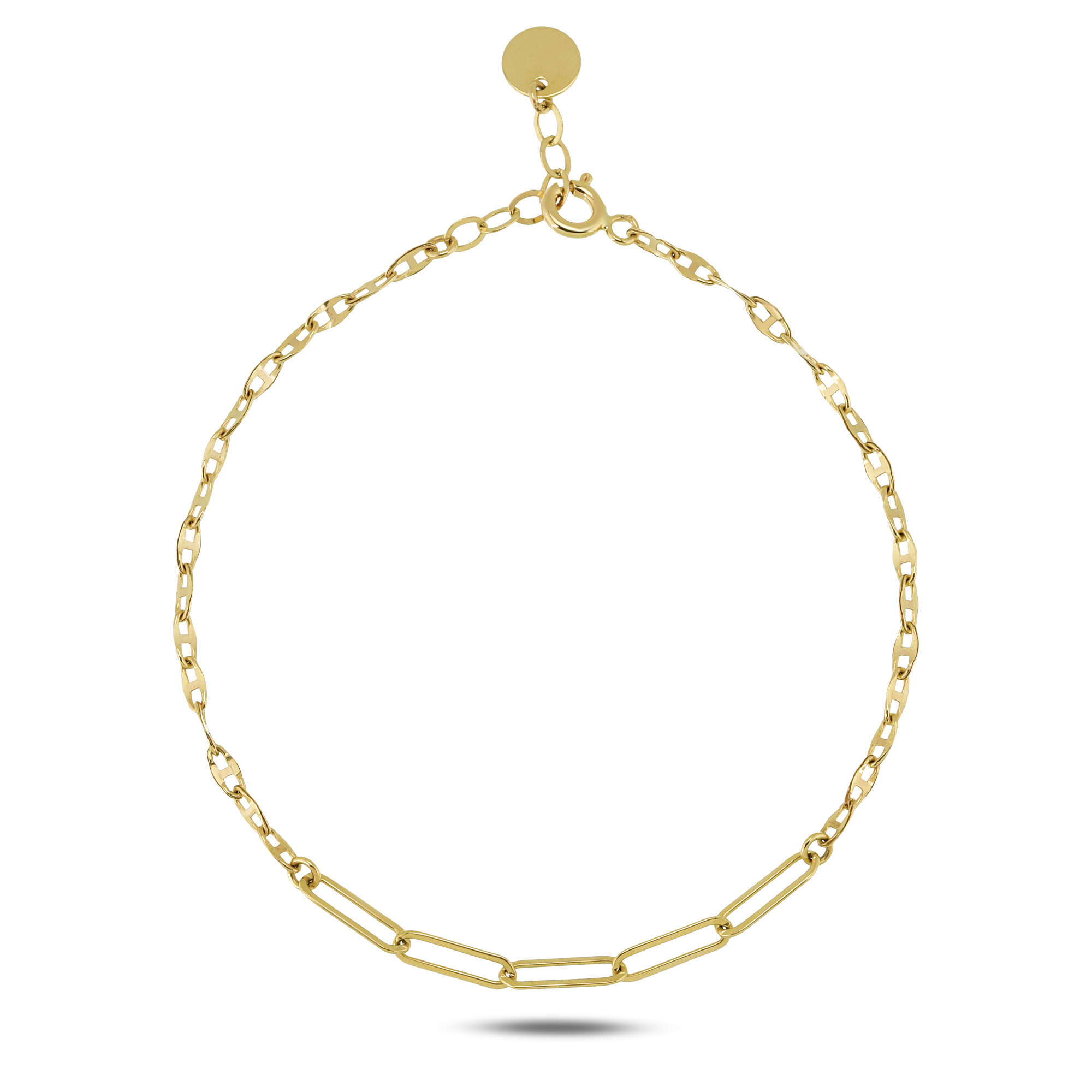 Zincir Gold Minimal Bileklik