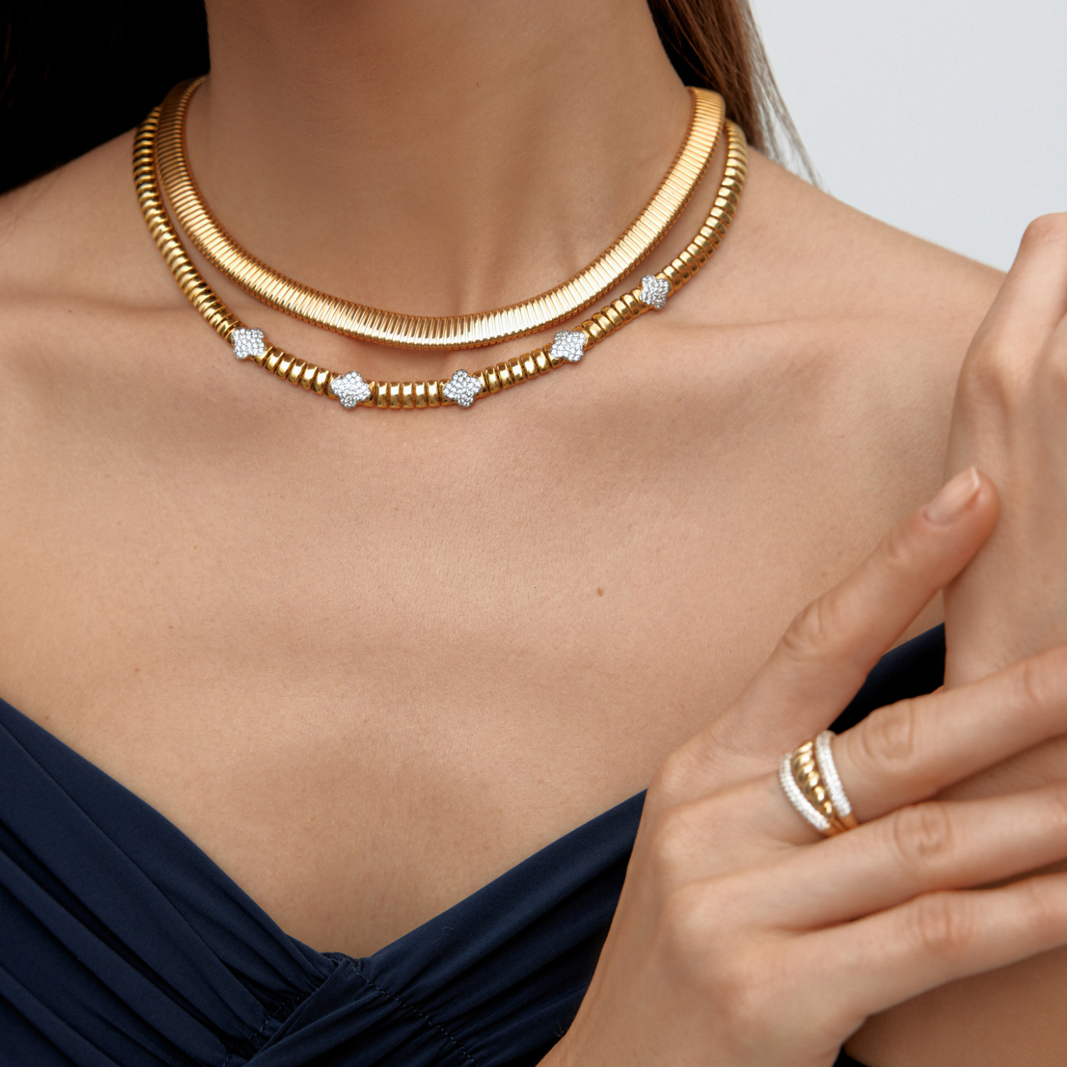 Silver Yonca Kolye