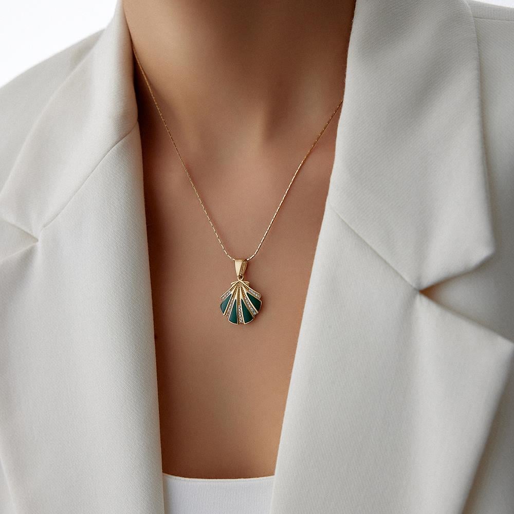 Oyster Gold Kolye Ucu