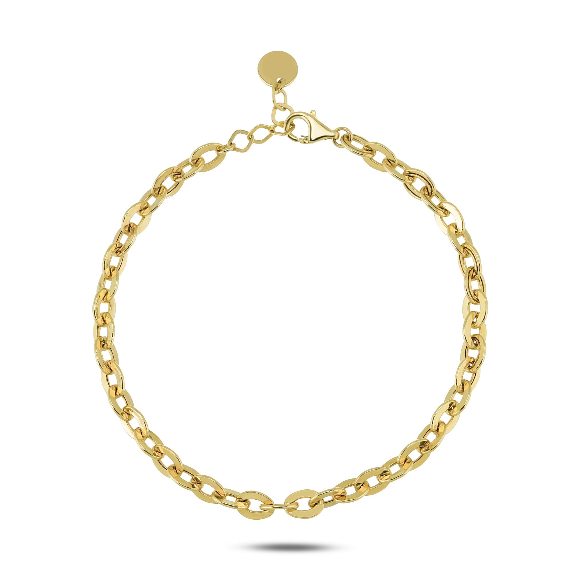 Glowing Chain Minimal Bileklik