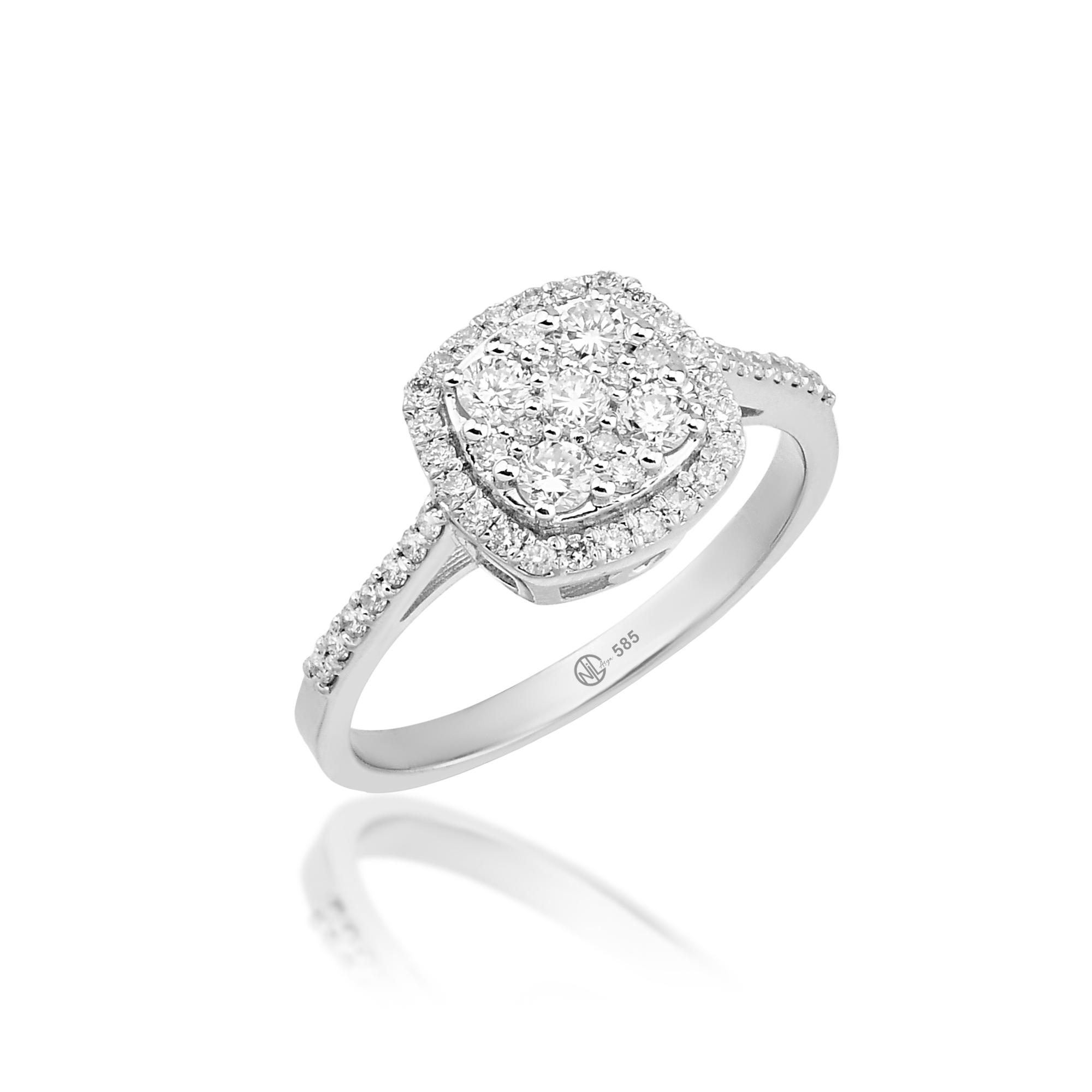 0.55 Ct Pırlanta Harmony Baget Yüzük