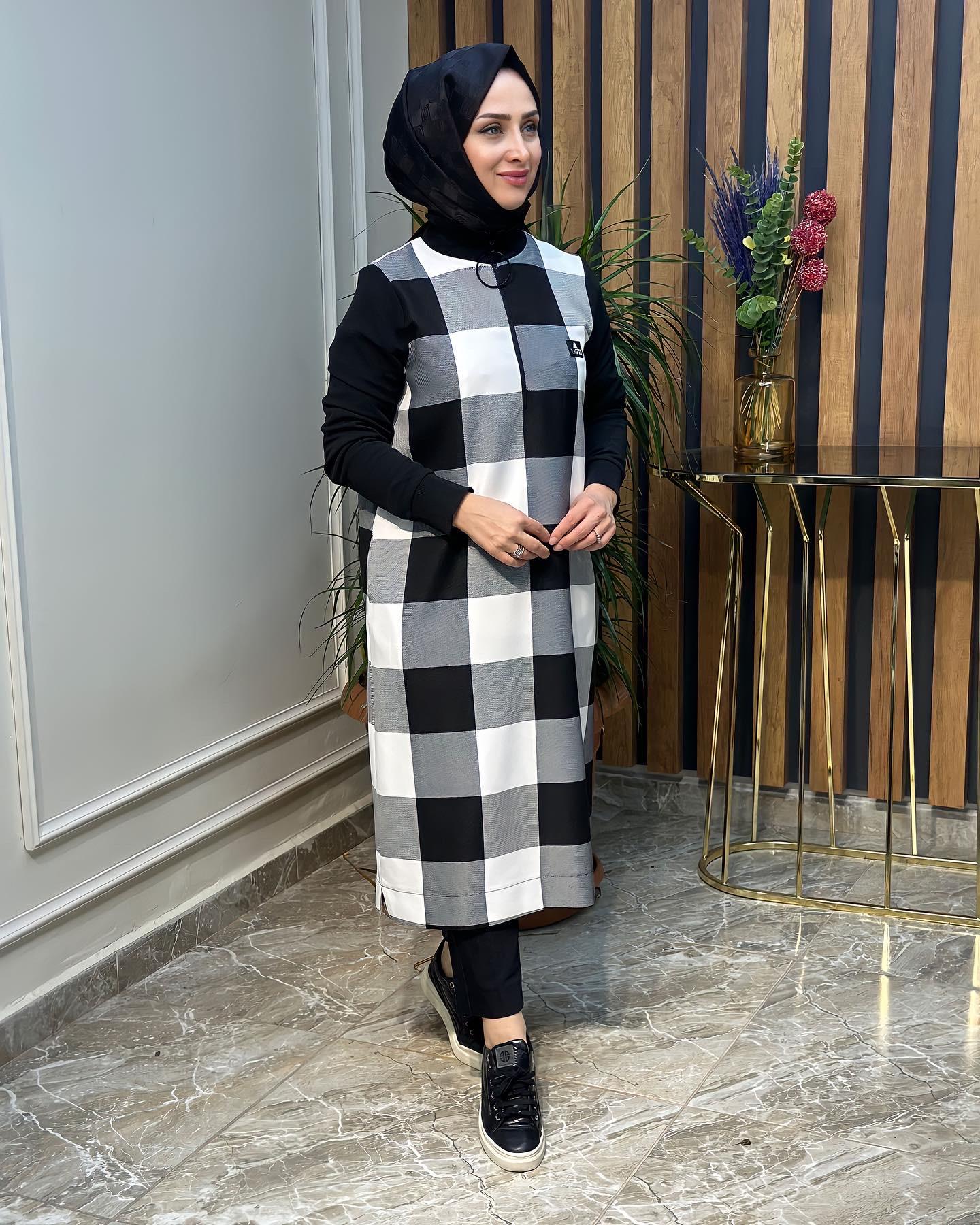 ARMİNE TREND FERMUARLI EKOSE TUNİK