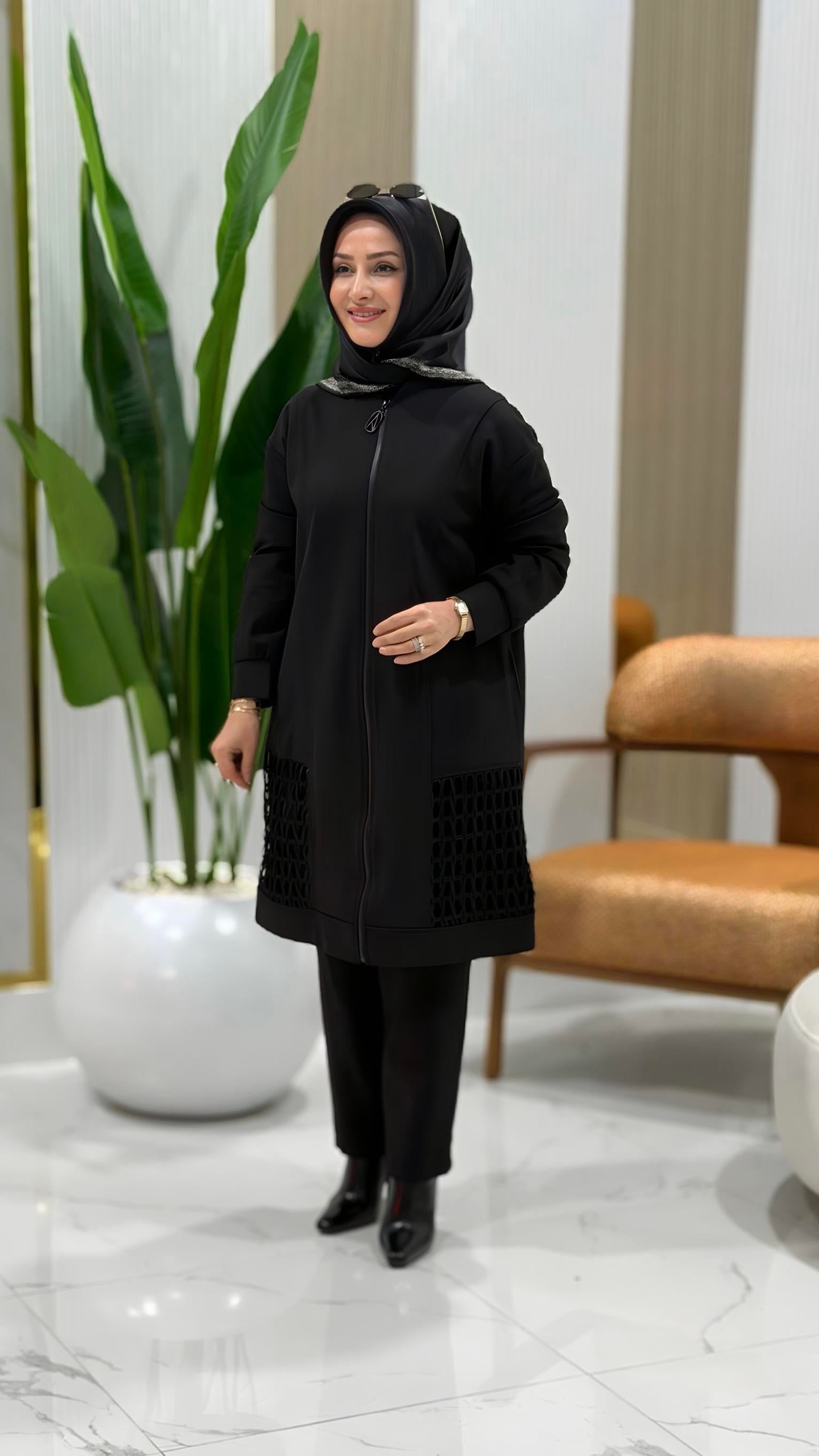 ARMİNE TREND FİLE DETAYLI PANTOLONLU TAKIM- 25KT693