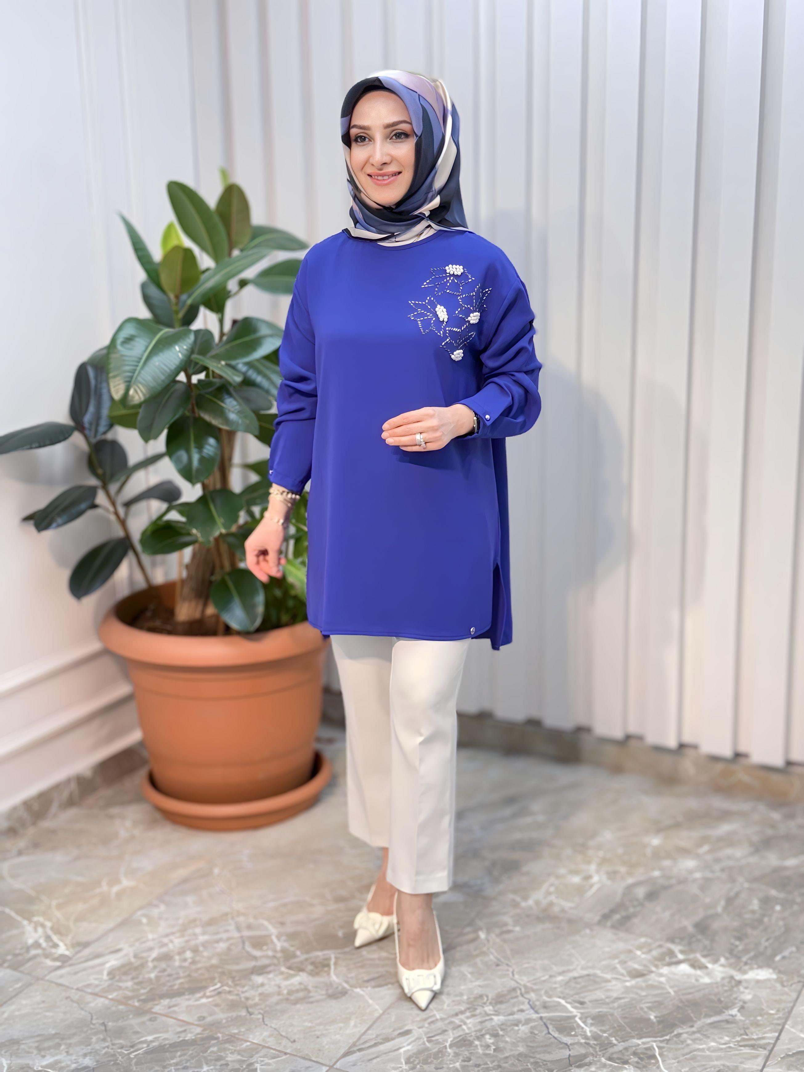 ARMİNE TREND İNCİ TAŞLI TUNİK 25YT443