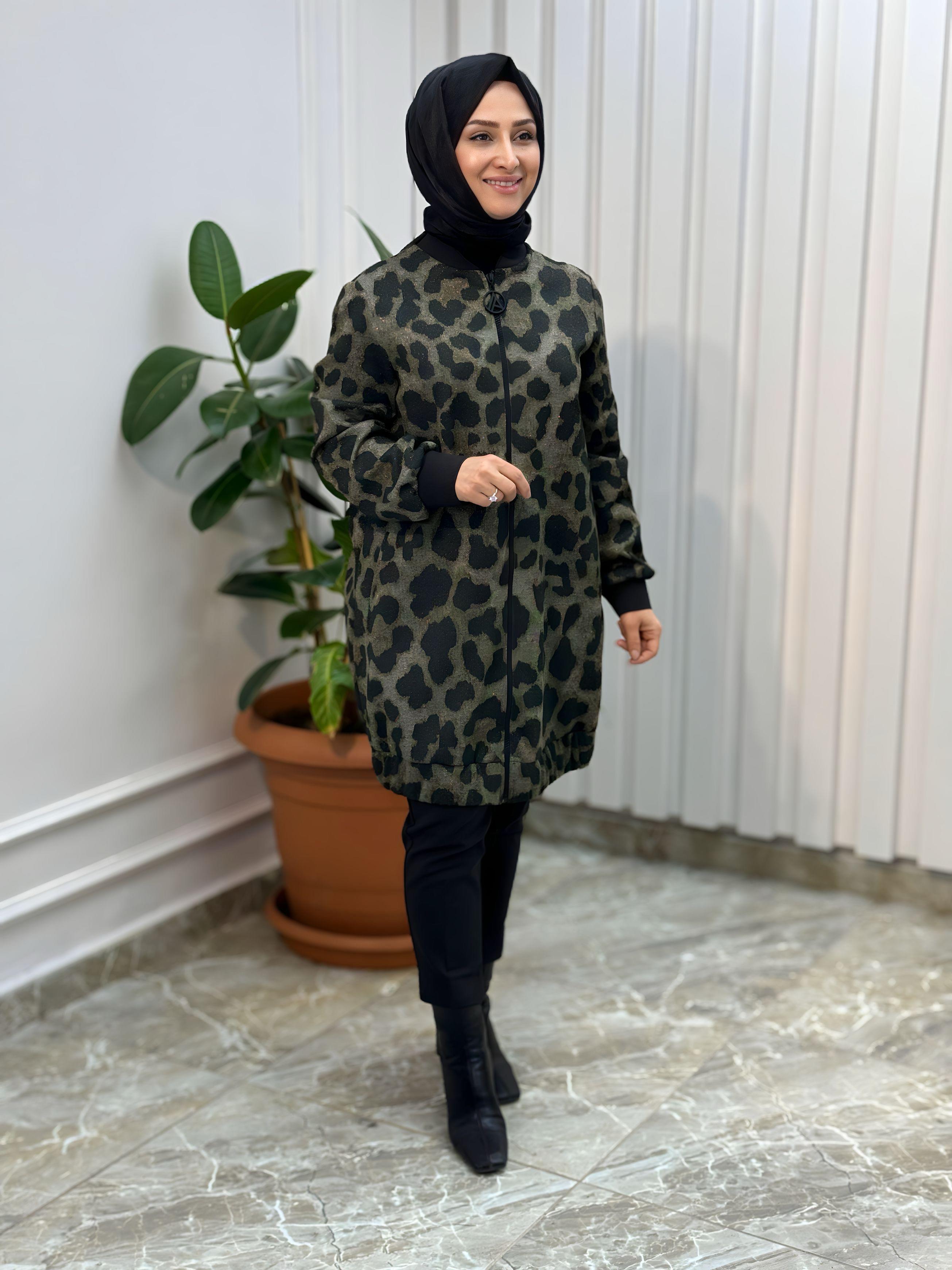 ARMİNE TREND LEOPARLI CEKET 24KT430