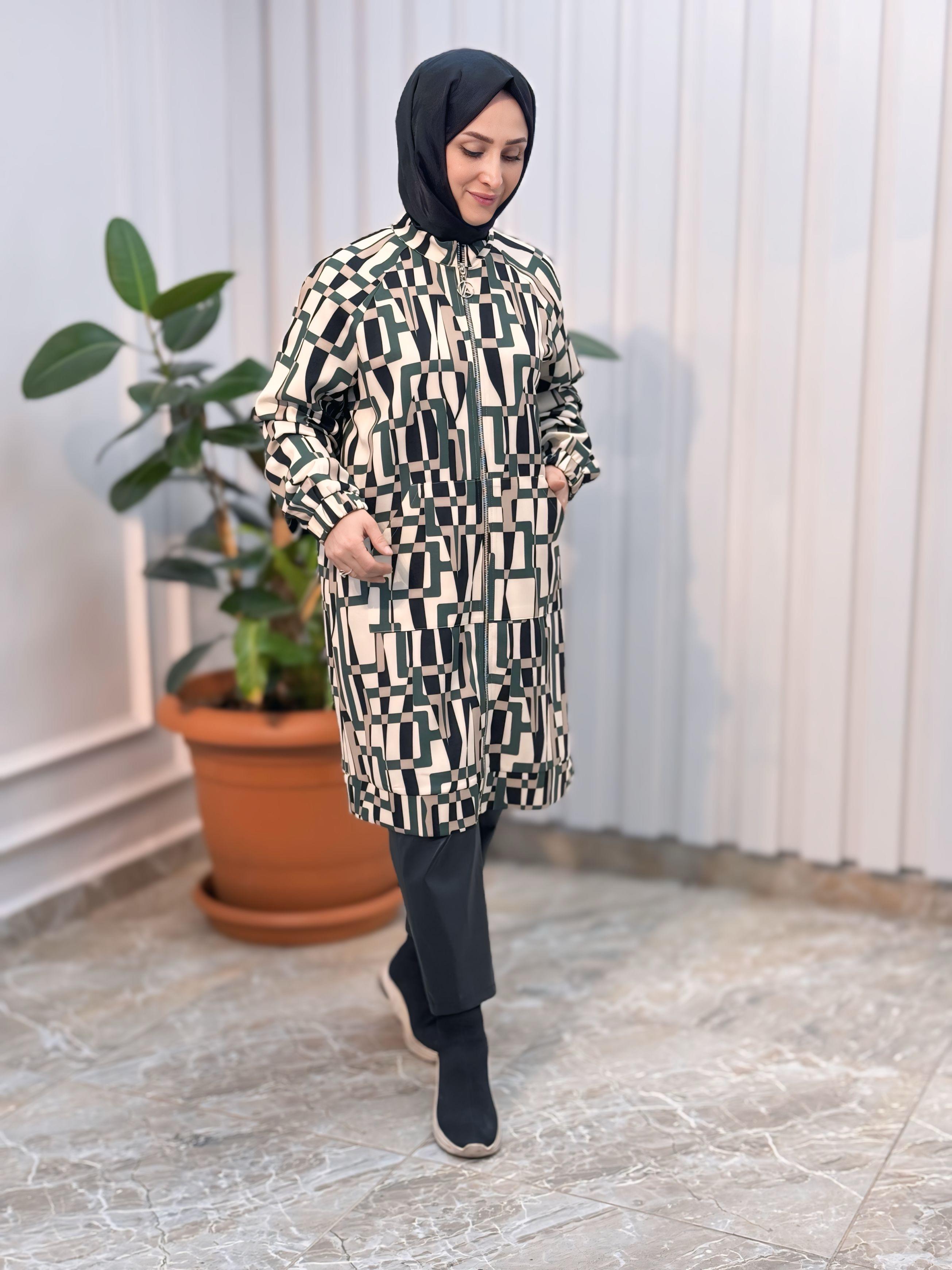 ARMİNE TREND ÖNÜ FERMUARLI RENK GARNİLİ  KADIN GİY-ÇIK -24KT420