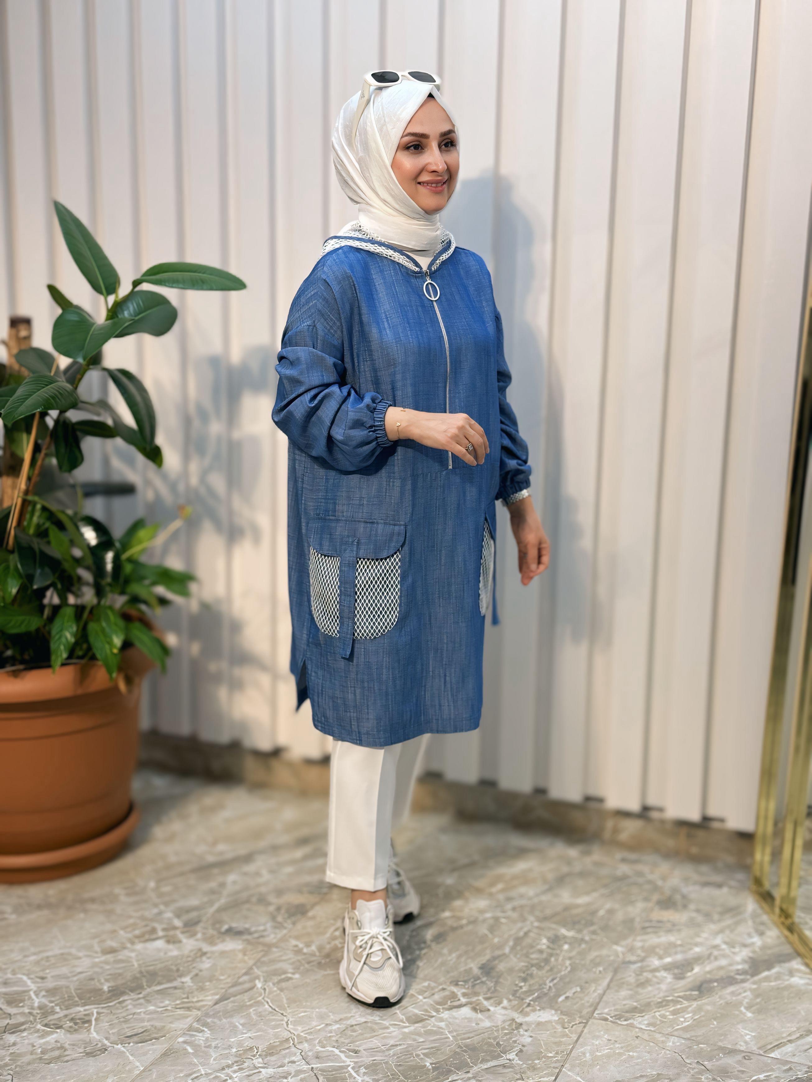ARMİNE TREND TENCEL FİLE DETAYLI TUNİK- 24YT473
