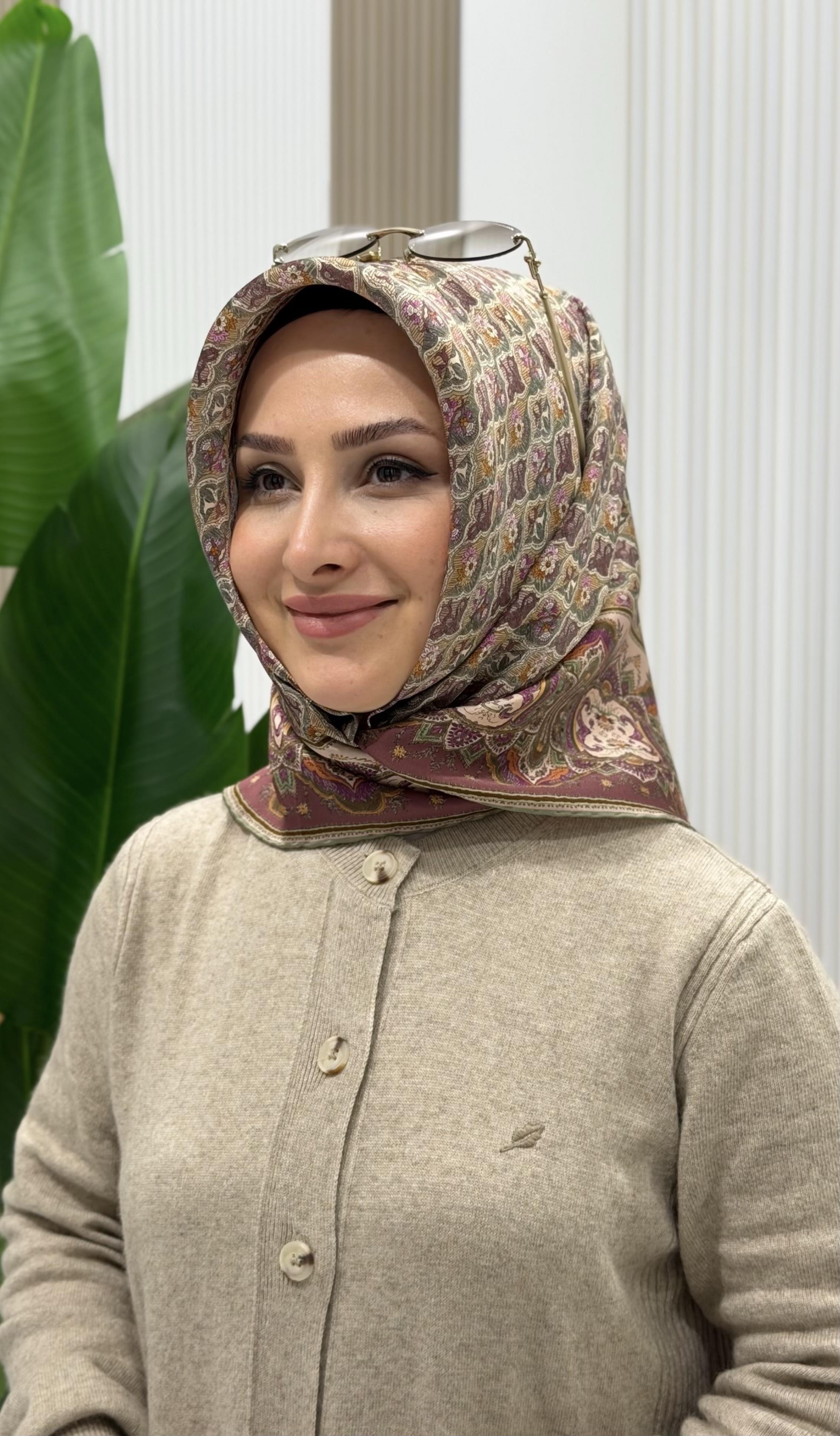 ARMİNE TWILL İPEK EŞARP 9518-32