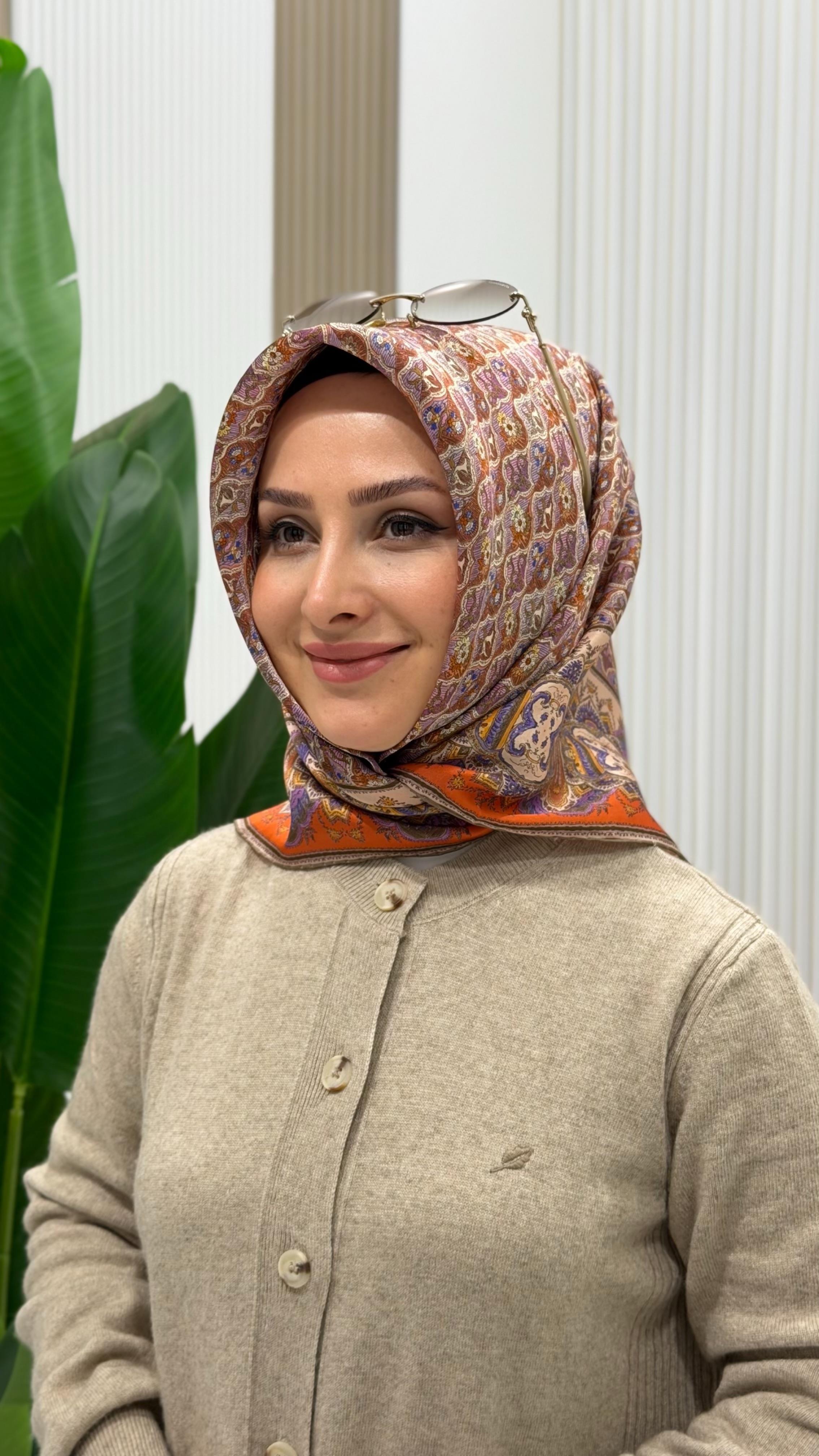 ARMİNE TWILL İPEK EŞARP 9518-34