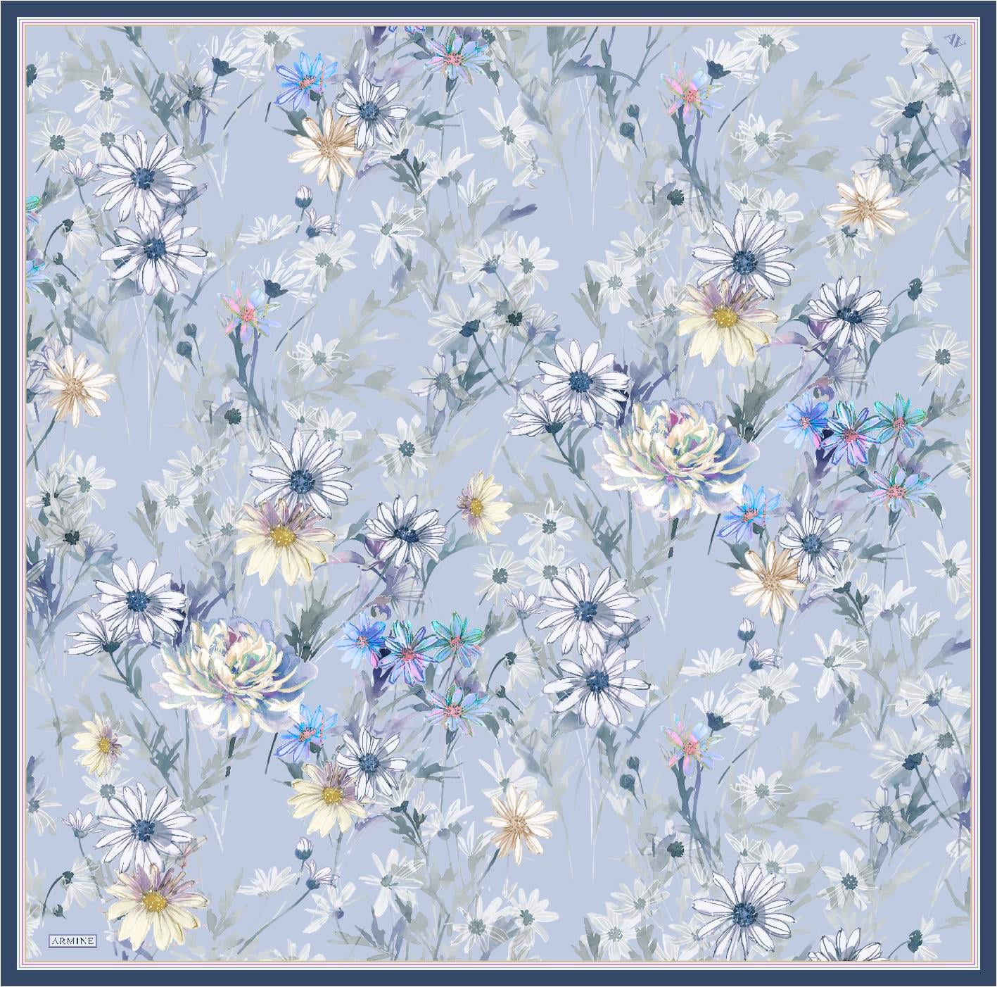 ARMİNE TWILL SAF İPEK EŞARP 9129D 