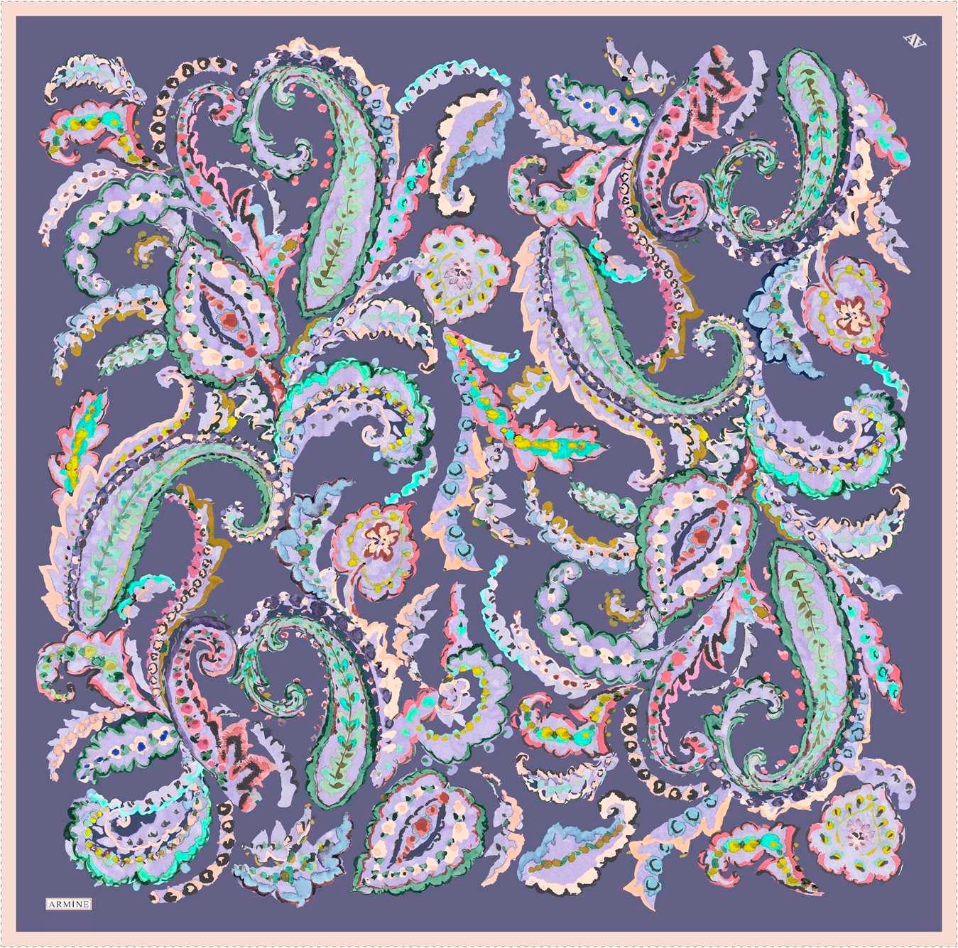 ARMİNE TWILL SAF İPEK EŞARP 9130D 