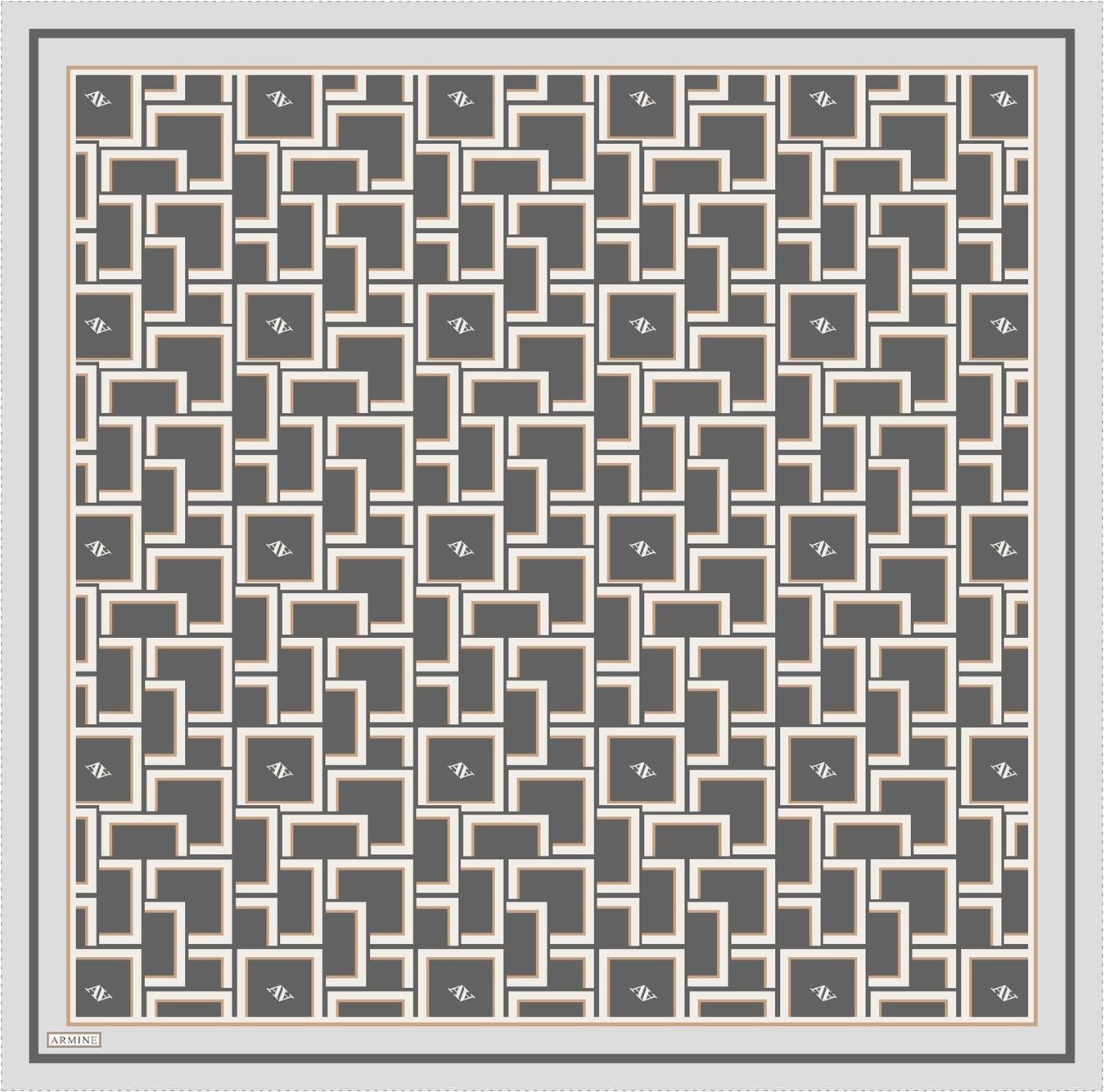 ARMİNE TWILL SAF İPEK EŞARP 9132D 