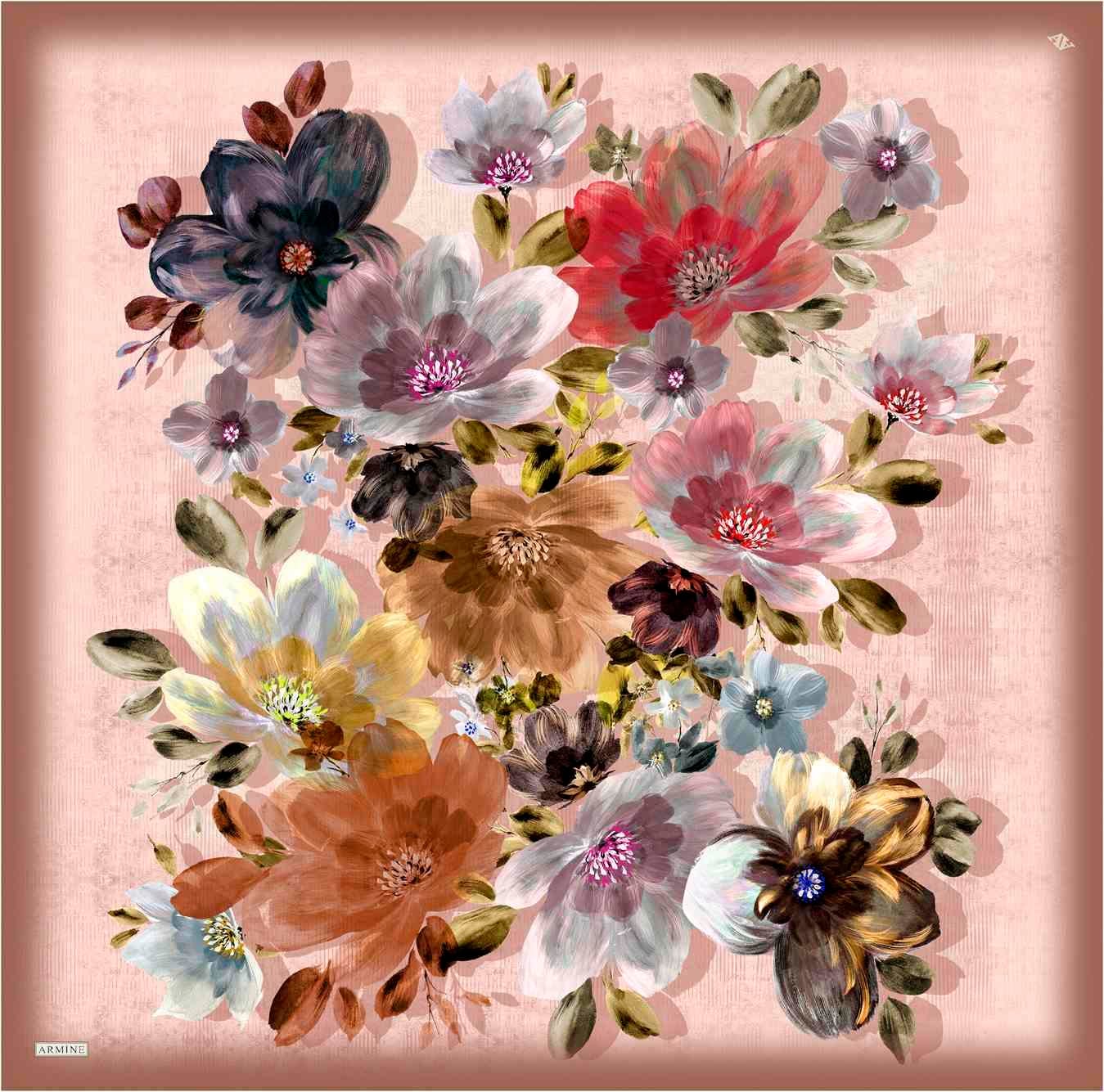 ARMİNE TWILL SAF İPEK EŞARP 9133D 
