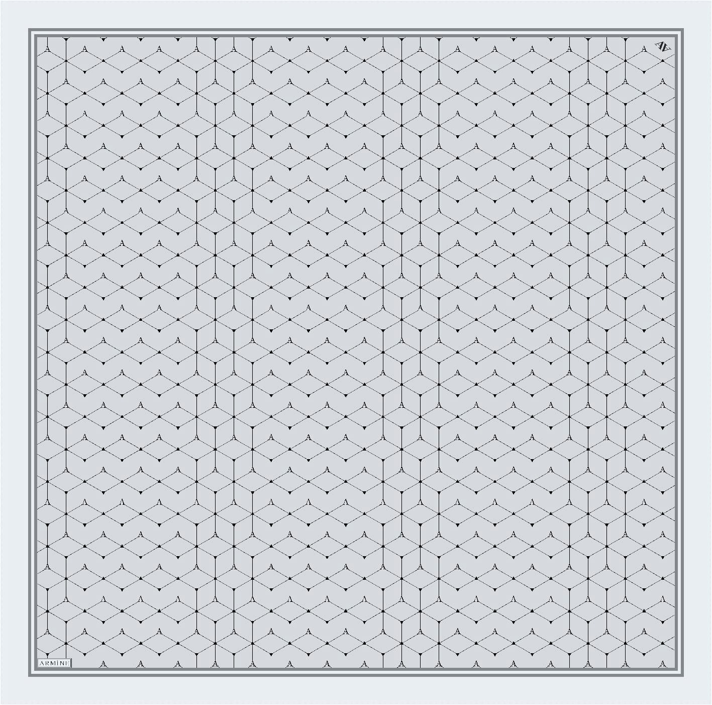 ARMİNE TWILL SAF İPEK EŞARP 9166D 