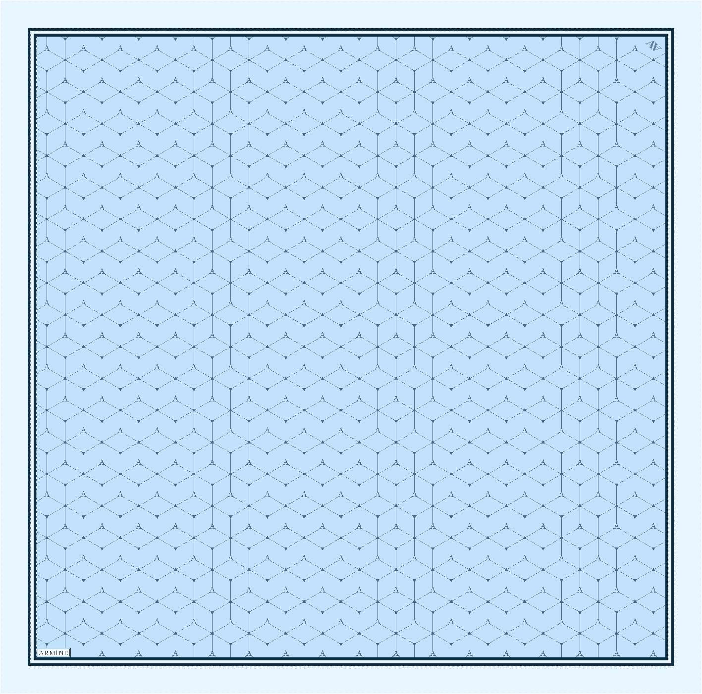 ARMİNE TWILL SAF İPEK EŞARP 9166D 