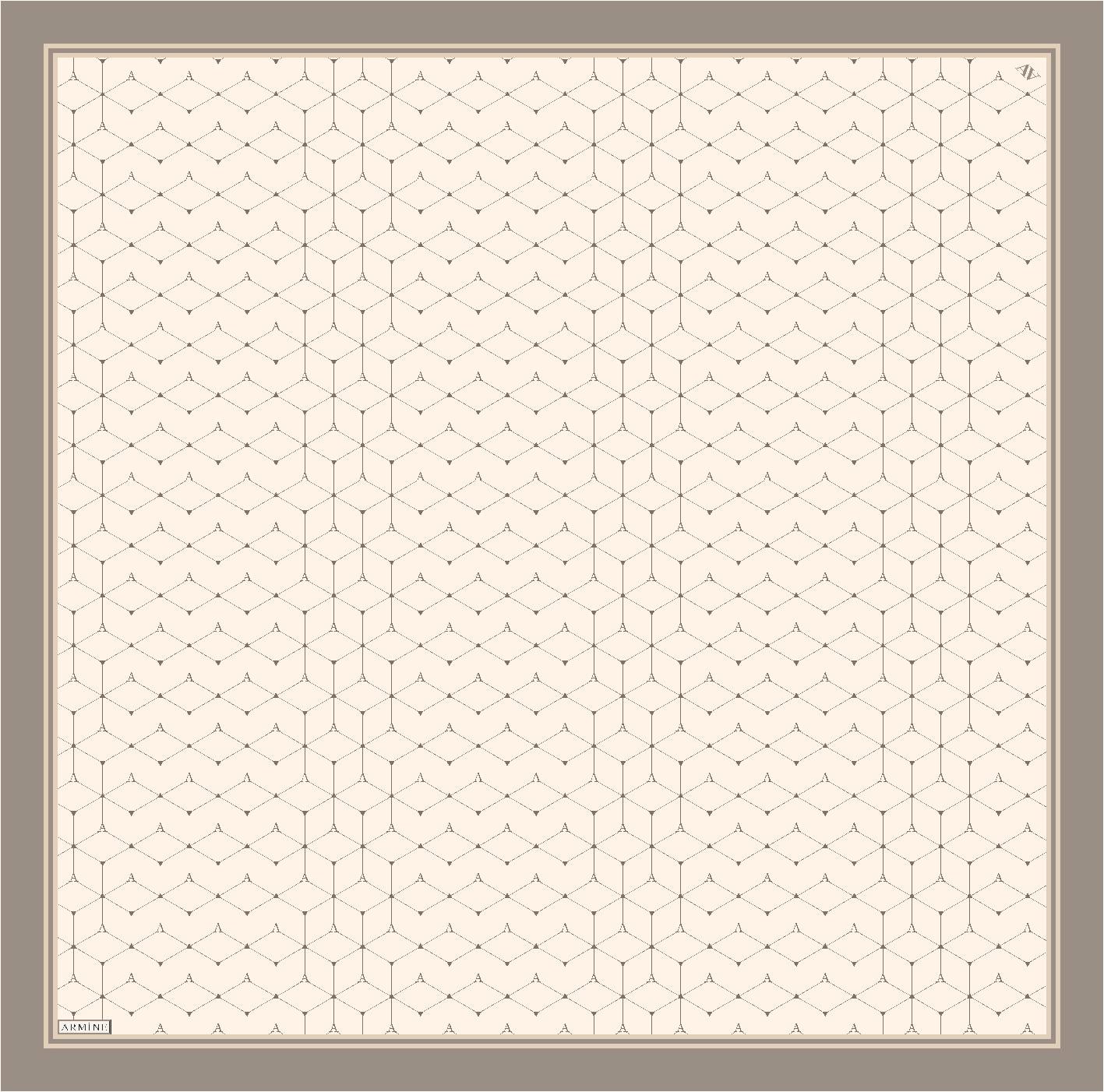 ARMİNE TWILL SAF İPEK EŞARP 9166D 