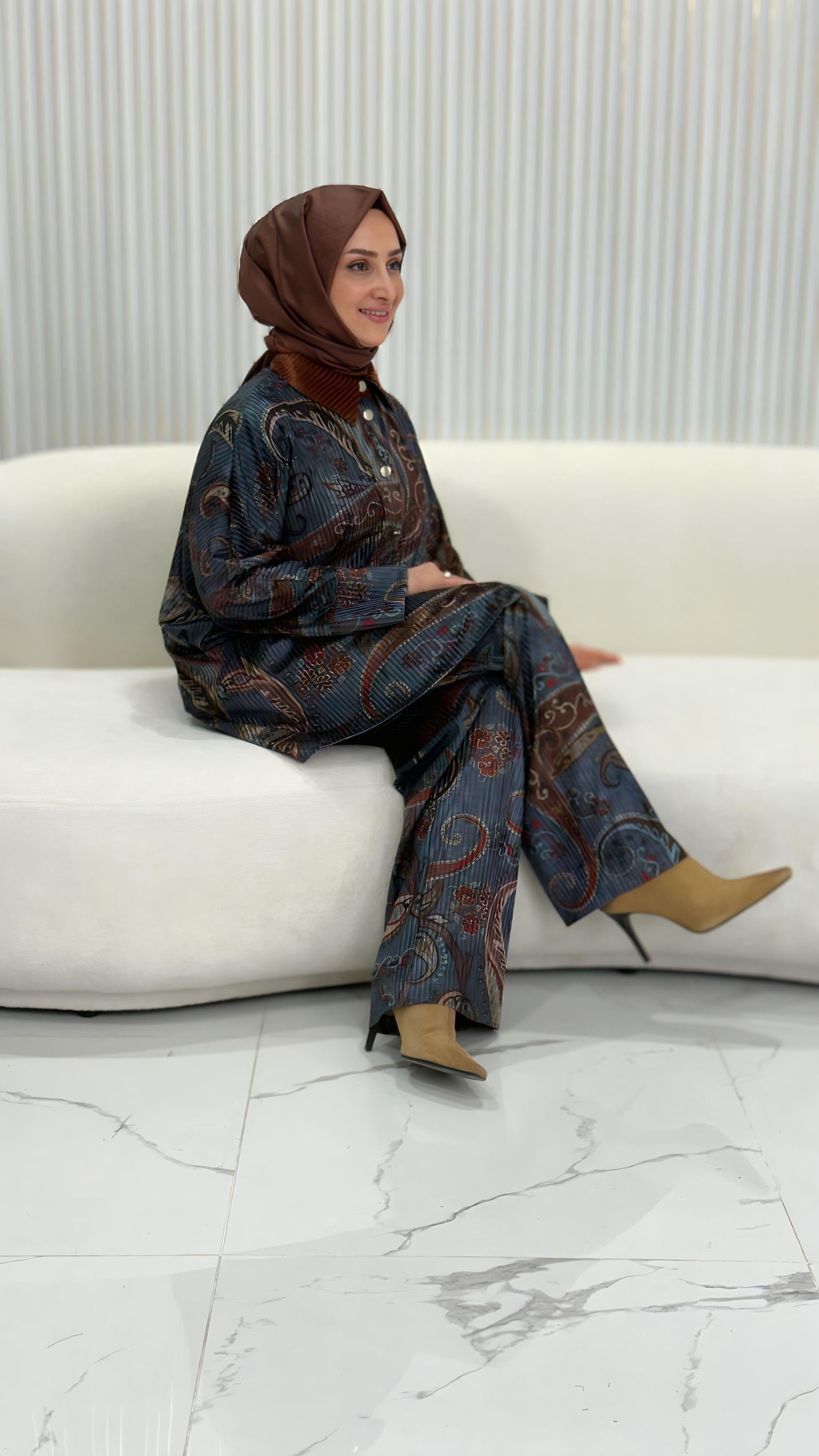 GHISA KADİFE DOKULU TAKIM -4087