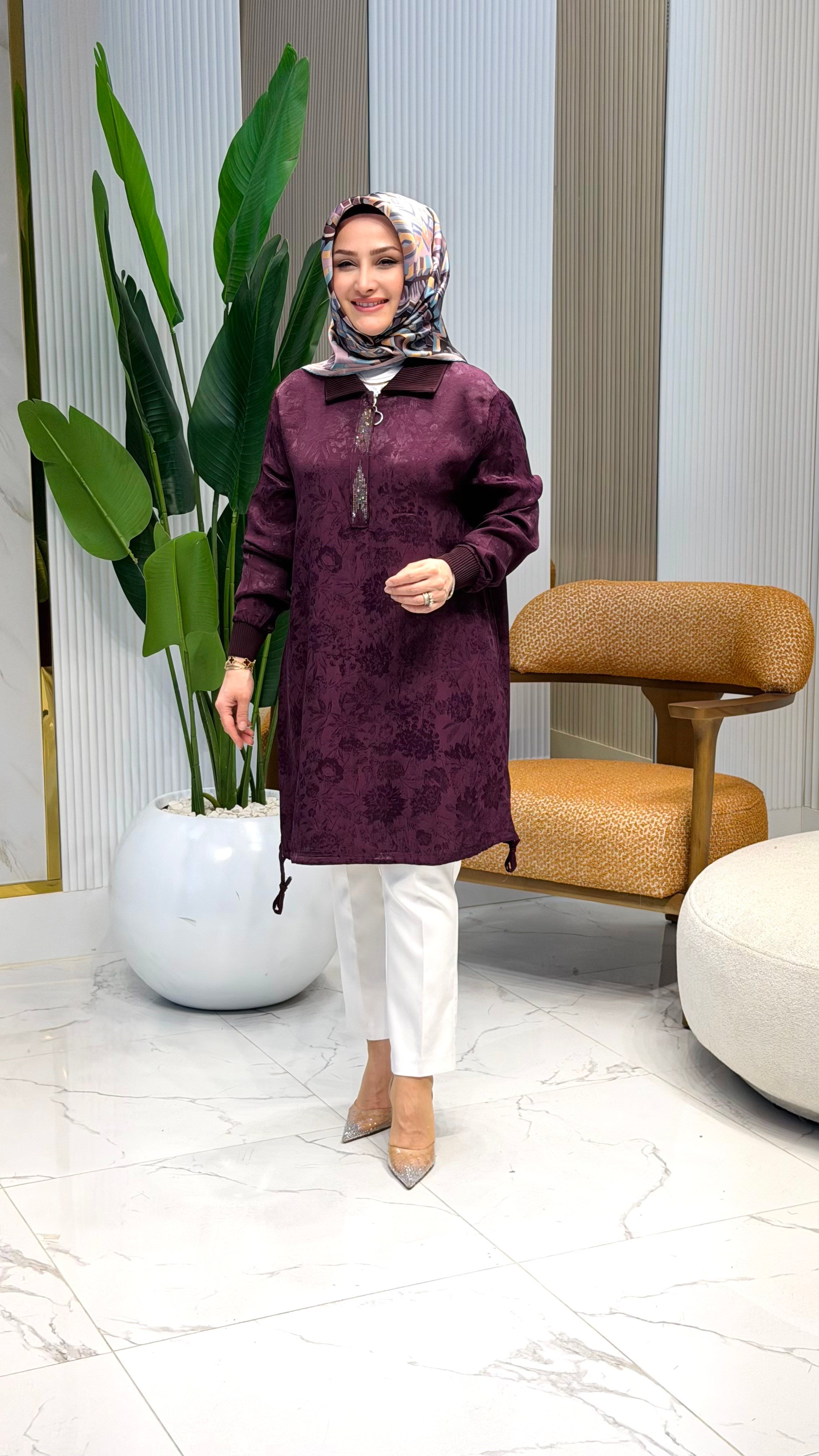 KADO TAŞLI TUNİK MÜRDÜM- 262052