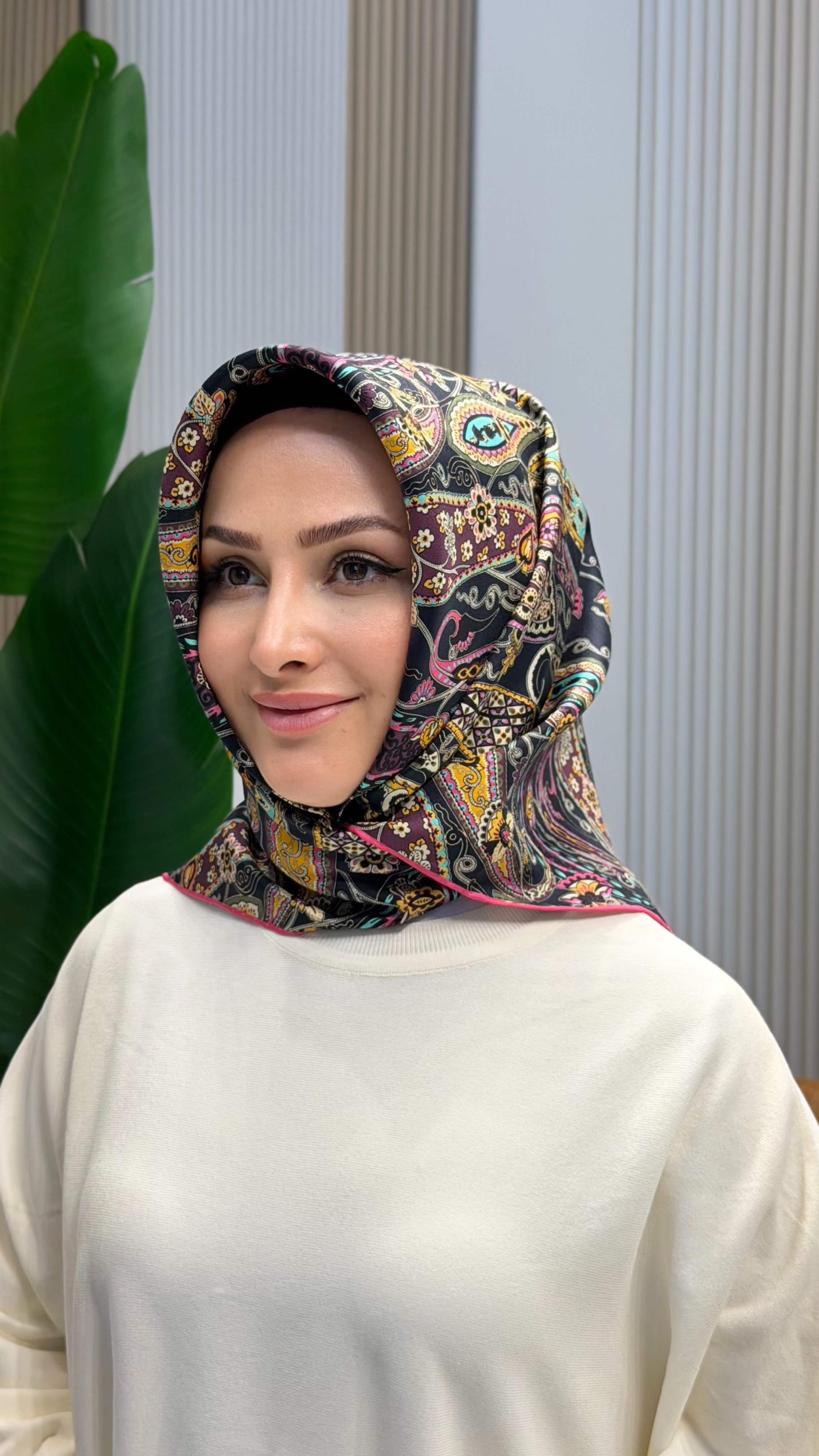 LA BOUTİQUE TWILL İPEK EŞARP 2545-05