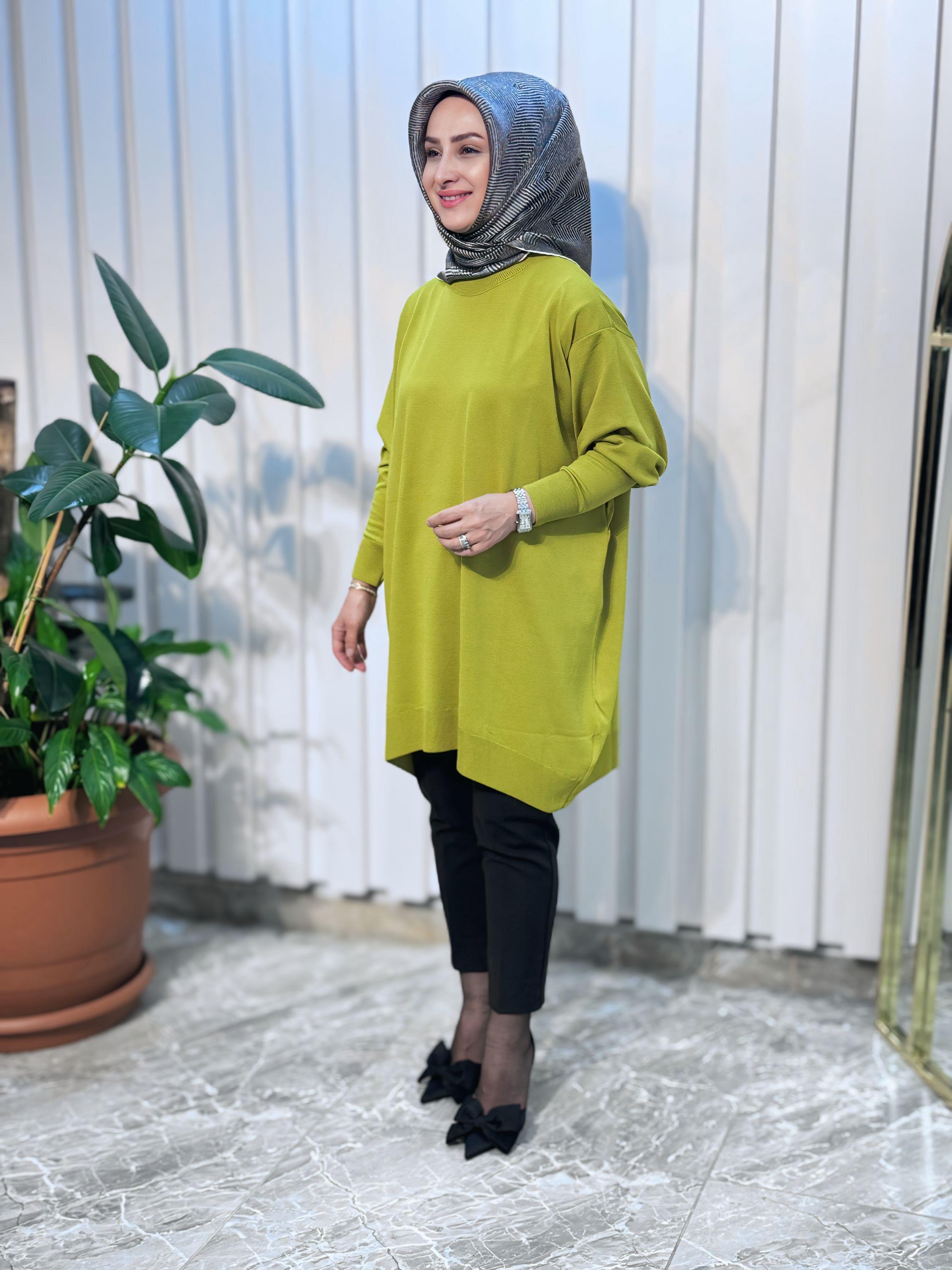 MERSERİZE DÜZ TUNİK -9176