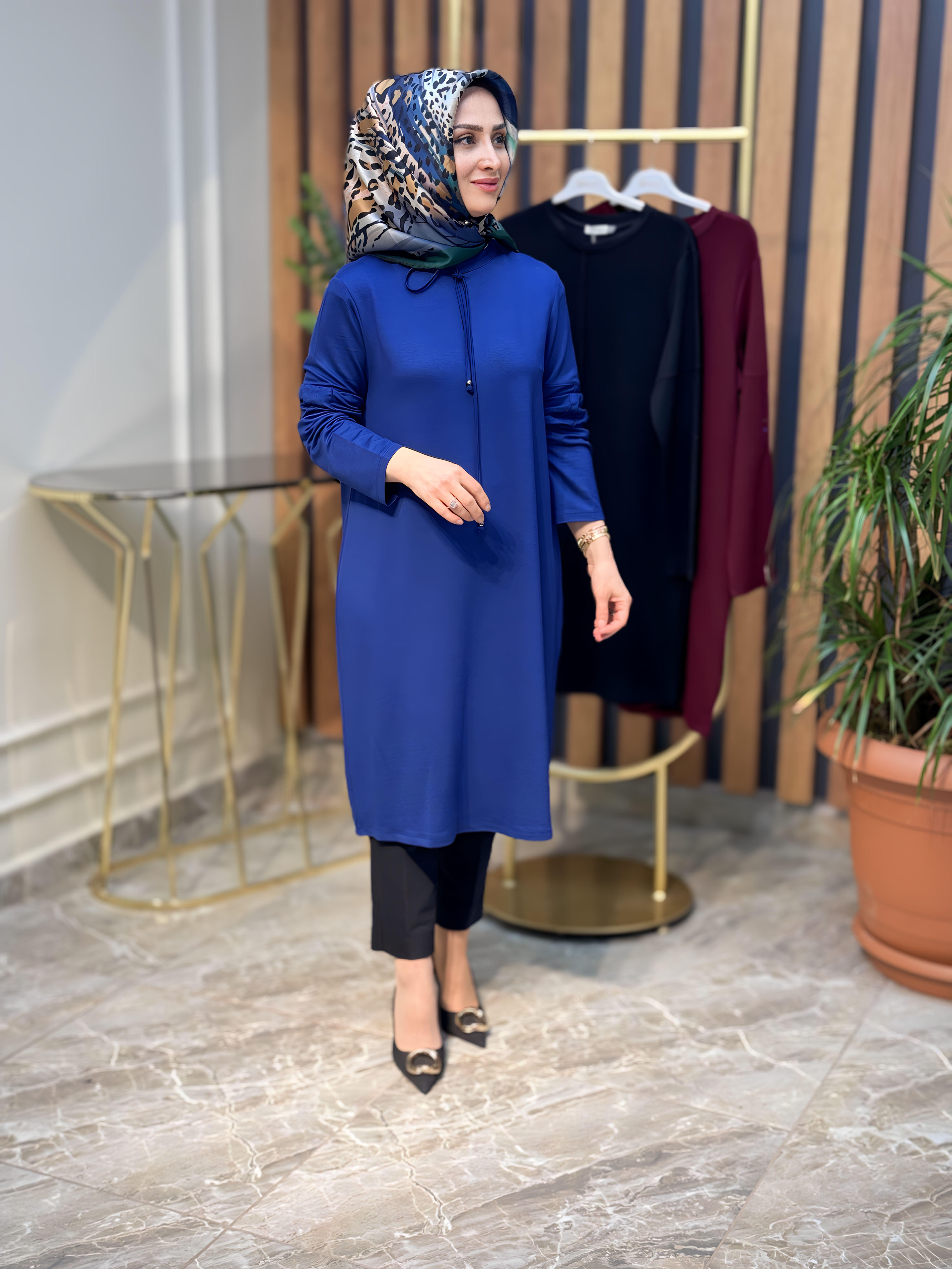 SOFF KADO KOLU TAŞLI TUNİK-7445
