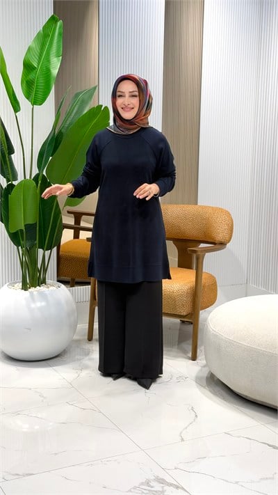 KADO REGLAN KOL TUNİK LACİVERT- 268322