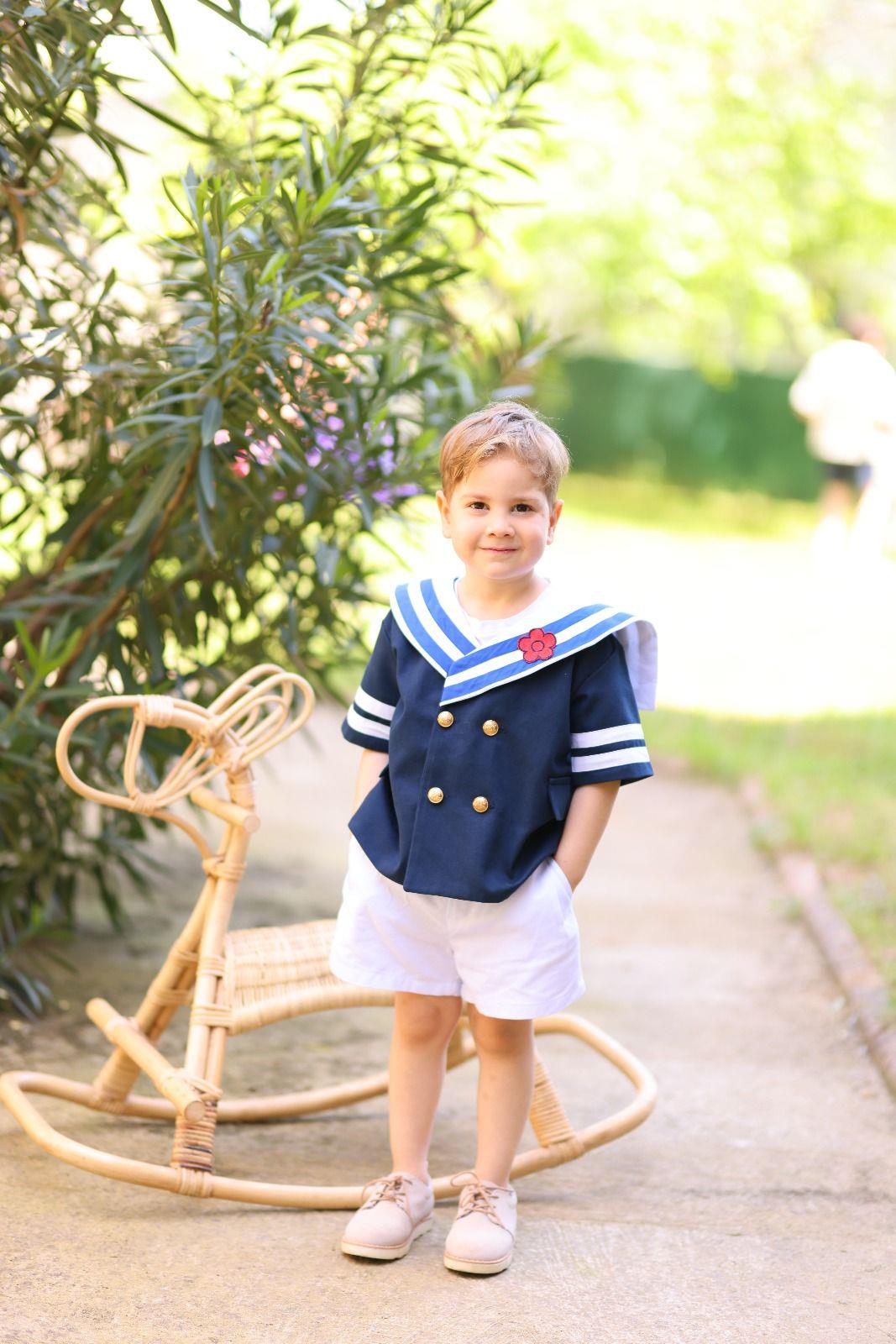 Bahriyeli Gabardin Kruvaze Ceket