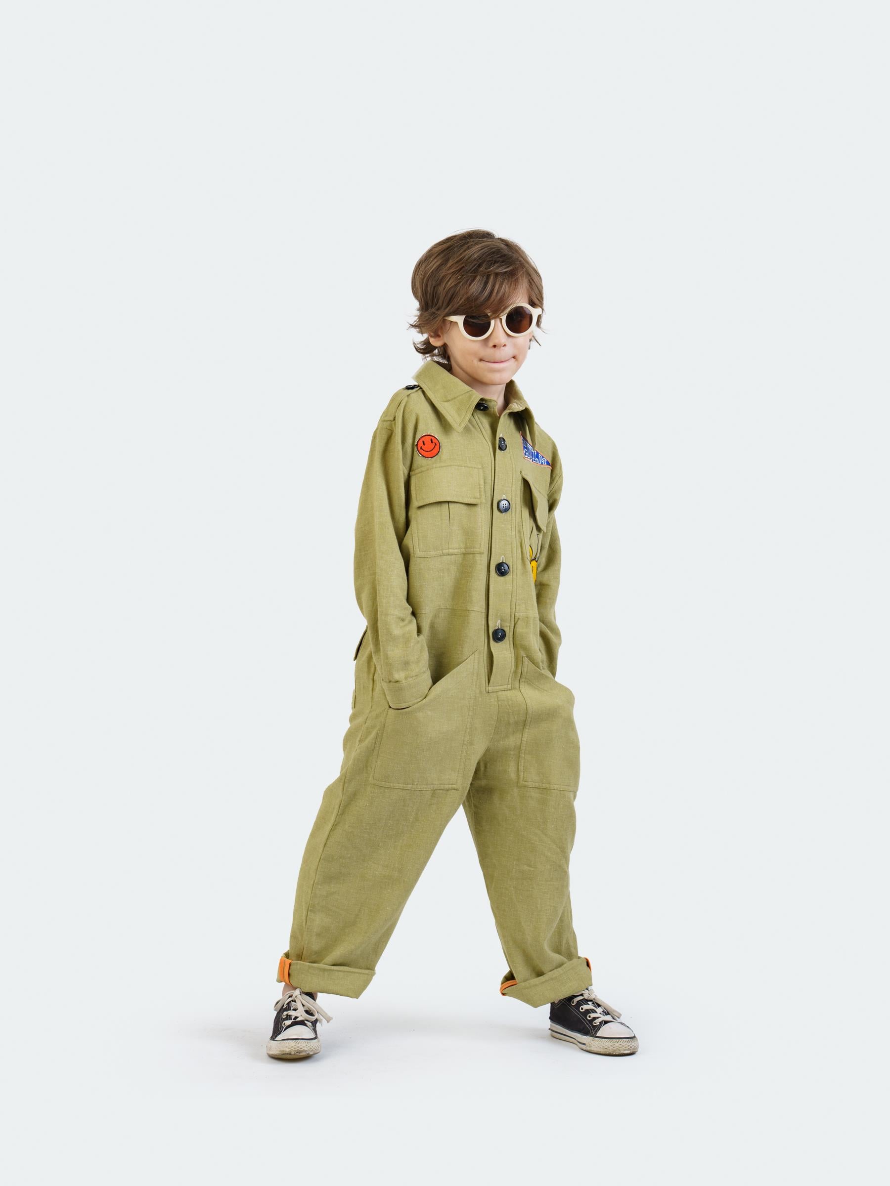 Erkek Çocuk Haki Tulum