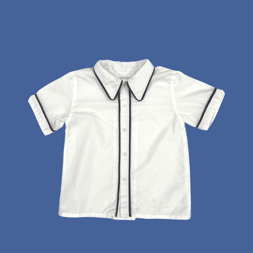 Lacivert Biyeli Kısa Kol Gömlek