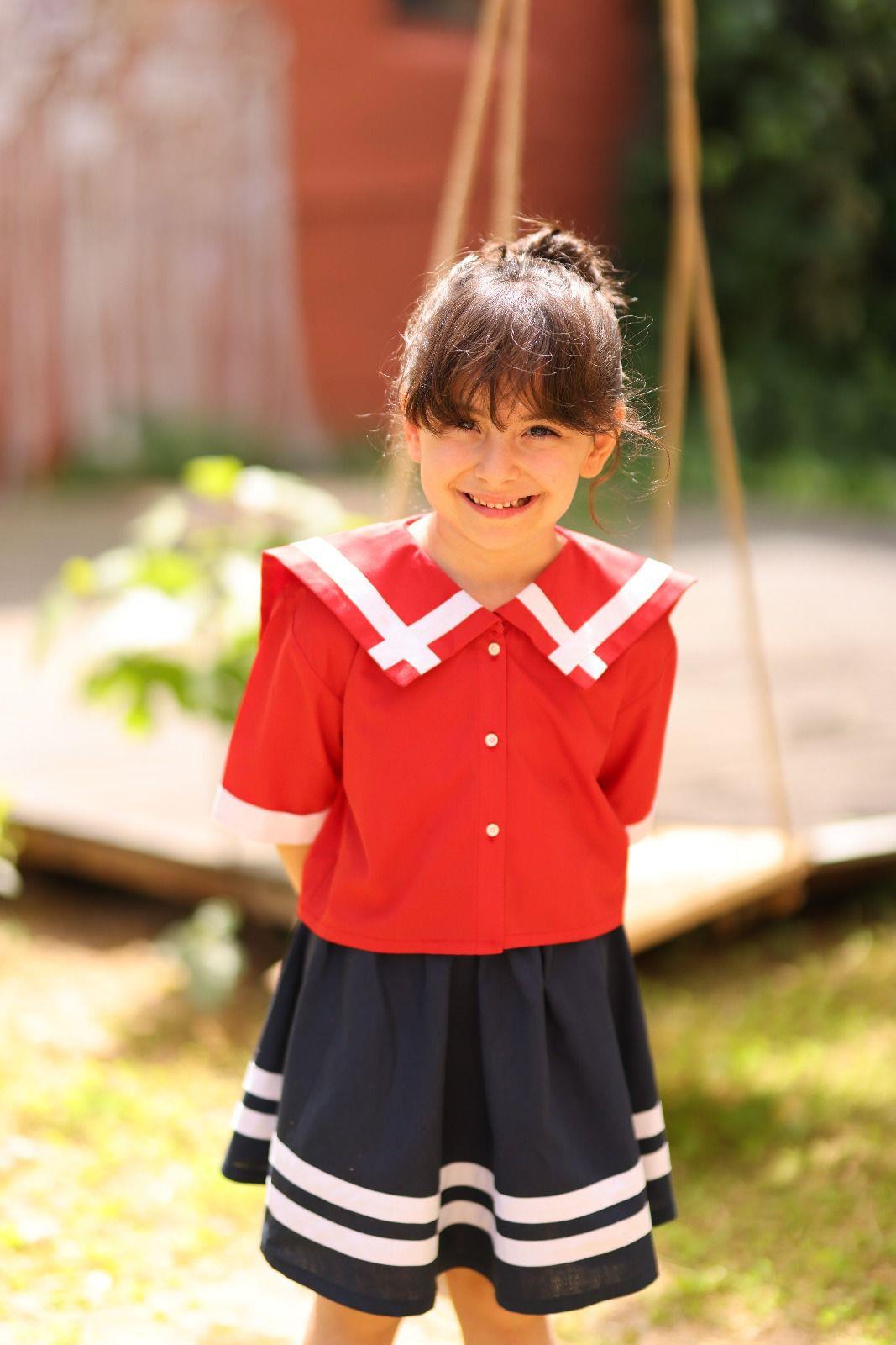 Soilor Nakışlı Denizci Kırmızı Gömlek