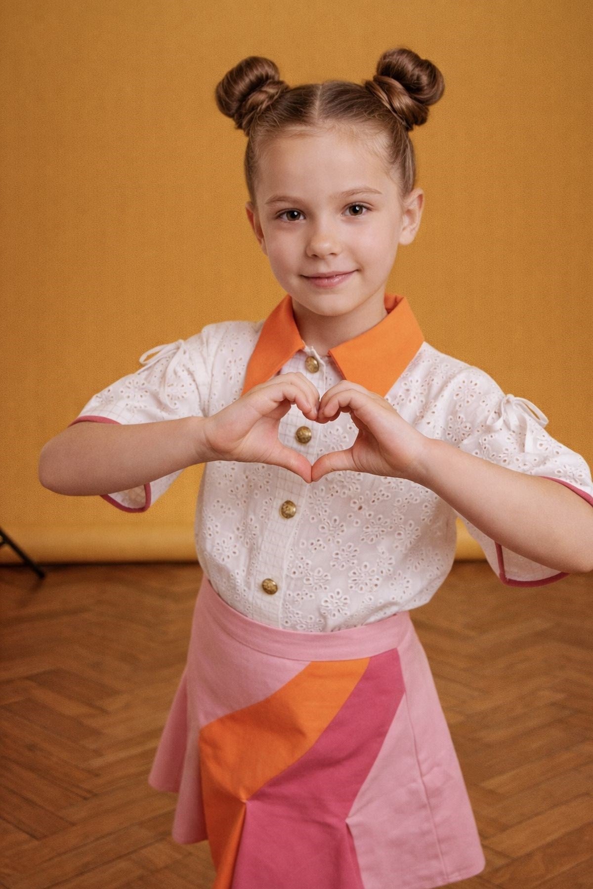 Turuncu Yaka Fisto Gömlek