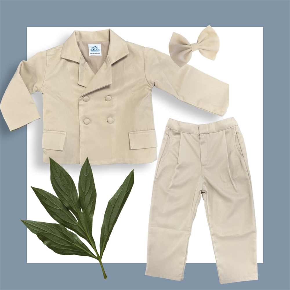 Blazer Bej Gabardin Ceket