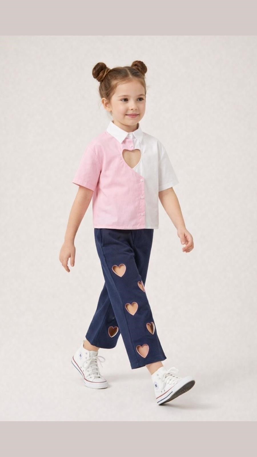 Cut Cut Detaylı Bloklu Gömlek