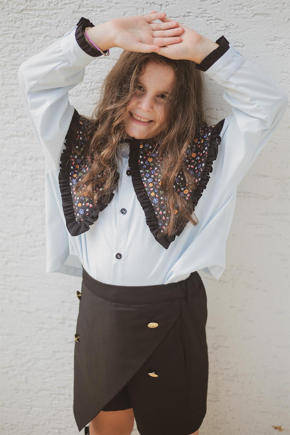 Düğmeli Etek Şort