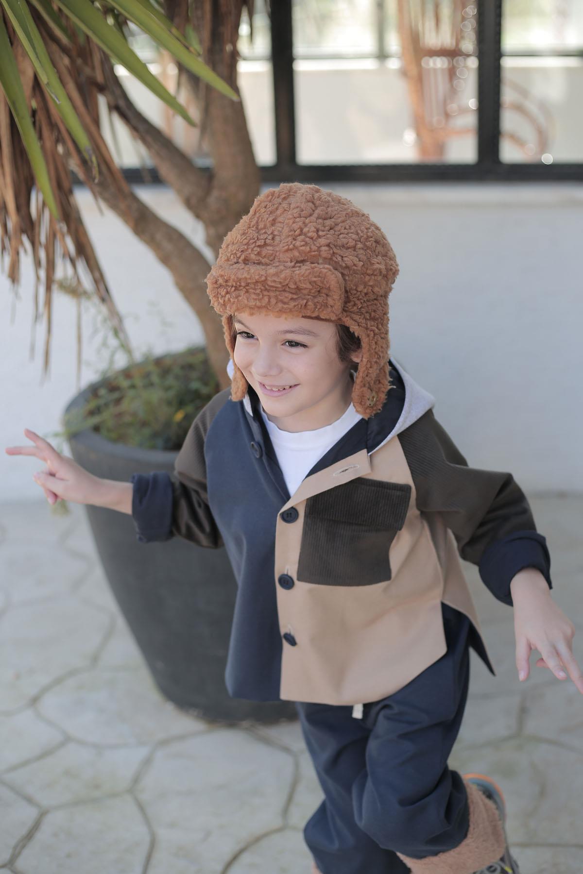 Kadife Garnili Gabardin Gömlek